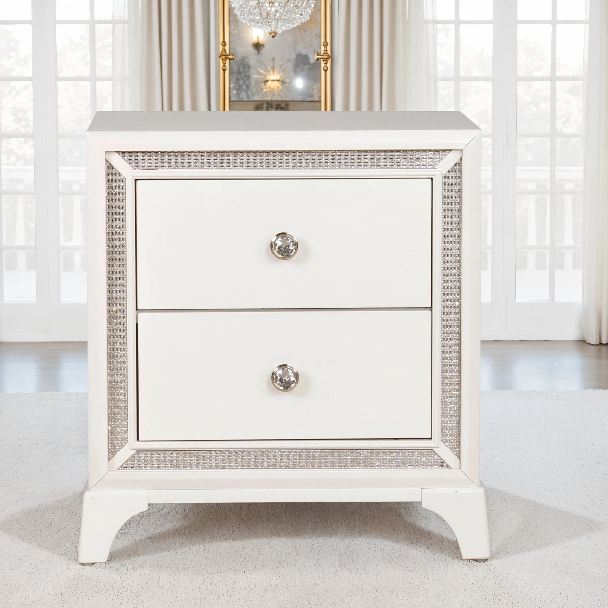 Cassie - Nightstand - Off-White - Image 2