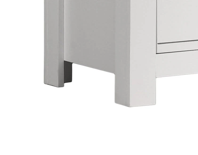 Cassini - 2 Drawer Nightstand Bedside Table - White - Image 4