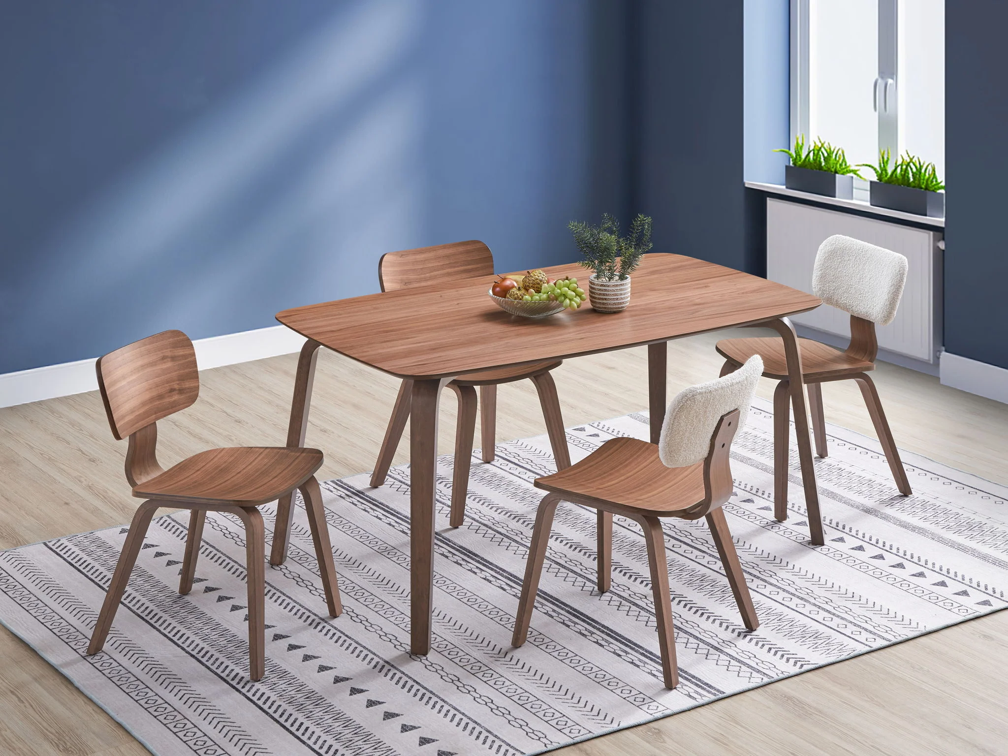 Casson - 5 Piece Dining Room Set - Walnut - Image 3