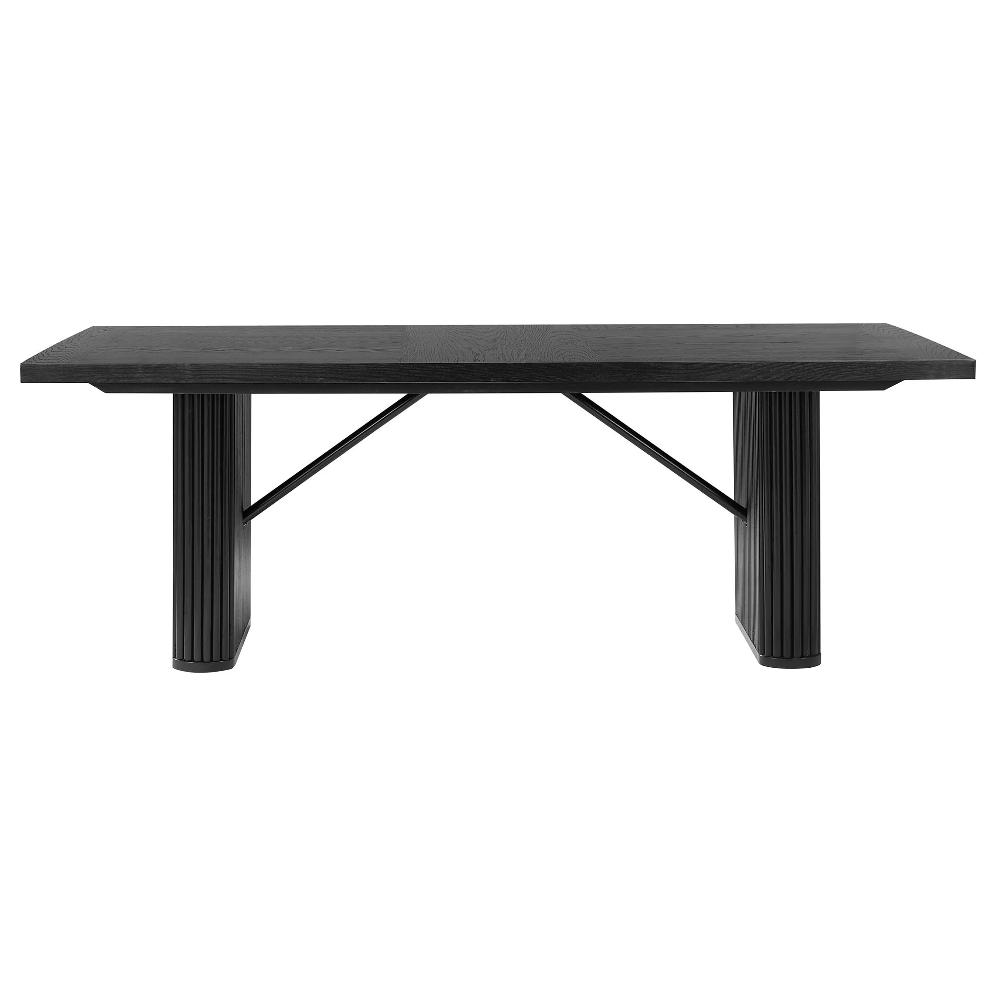 Catherine Rectangular 84-inch Wood Dining Table Black - Image 2