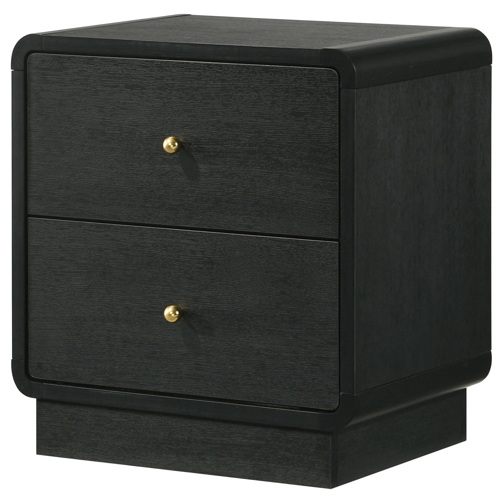 Cavelle 2-drawer Nightstand Bedside Table Black - Image 2
