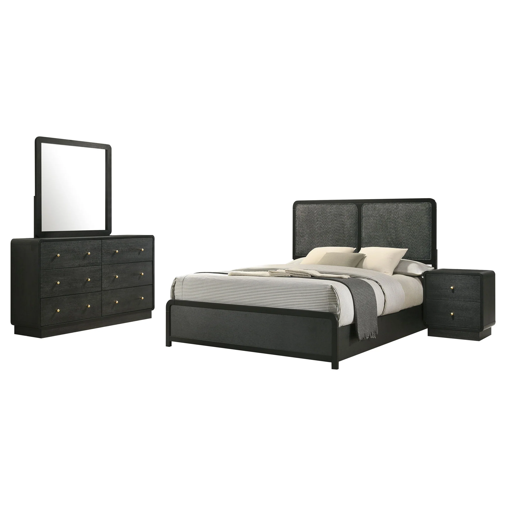 Cavelle 4-piece Eastern King Bedroom Set Black - Image 3