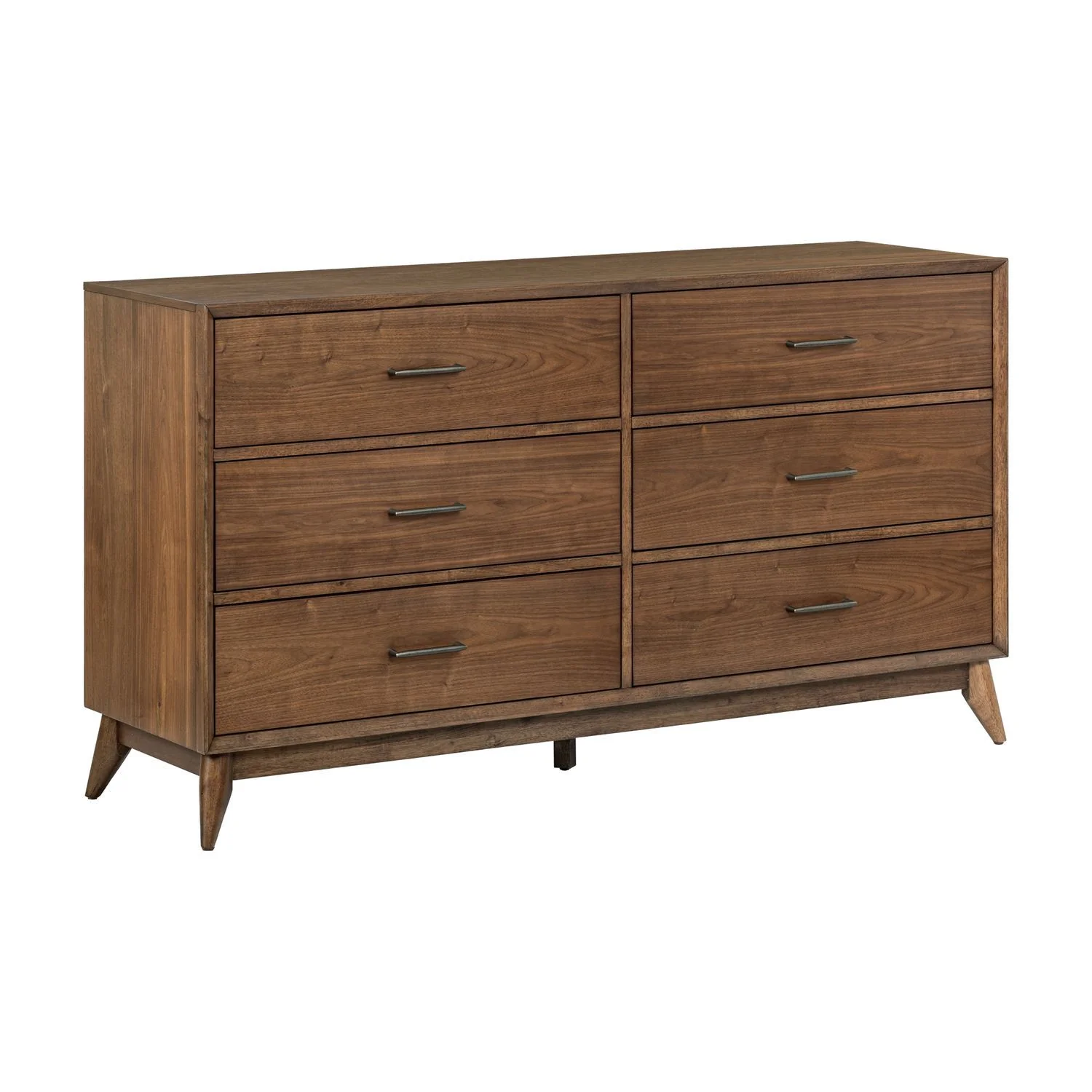 Century Modern - 6 Drawer Dresser - Walnut - Image 3