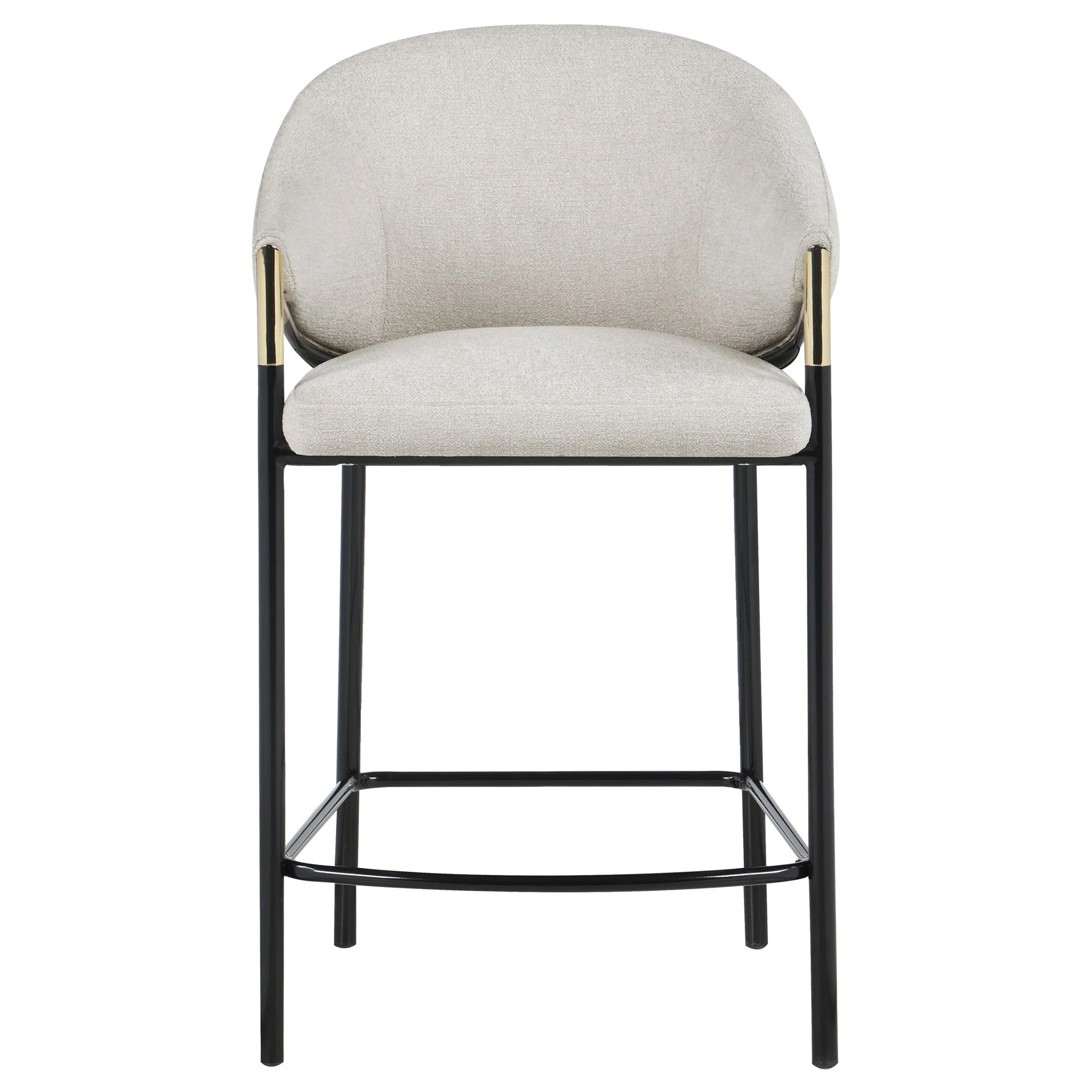 Chadwick Fabric Upholstered Counter Chair Beige (Set of 2) - Image 4