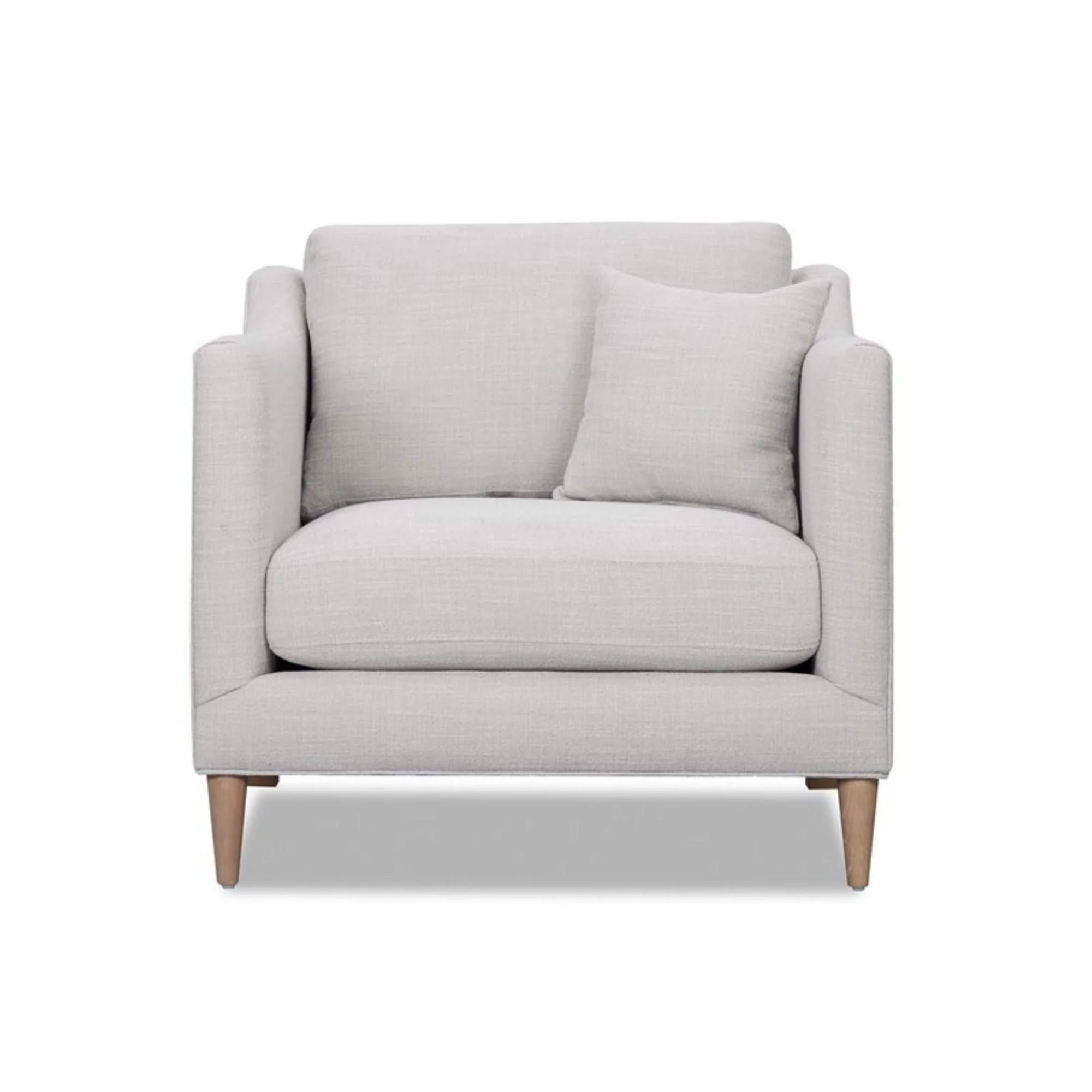 Chair With High Track Arms - Beige