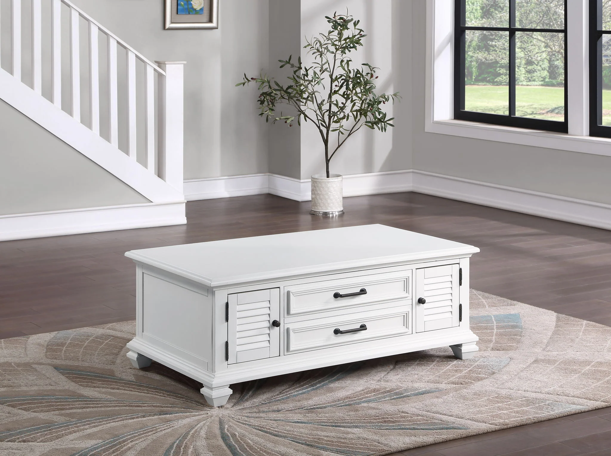 Charlestown - Lift Top Coffee Table - White - Image 2