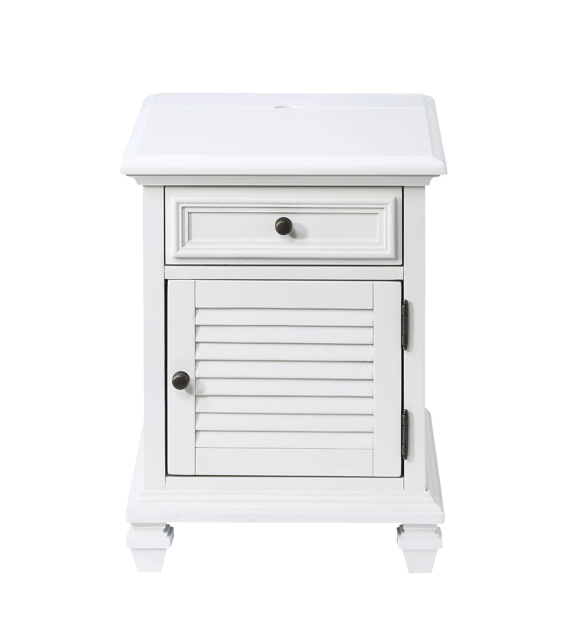 Charlestown - Storage End With USB - White - Image 4