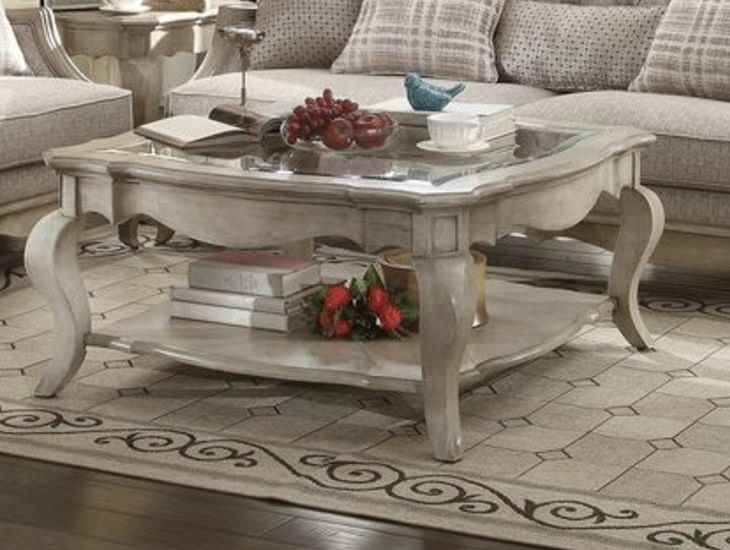 Chelmsford - Clear Glass Coffee Table - Taupe - Image 2