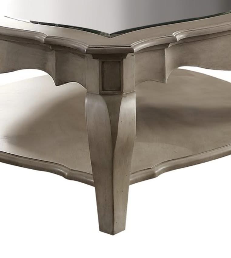 Chelmsford - Clear Glass Coffee Table - Taupe - Image 3