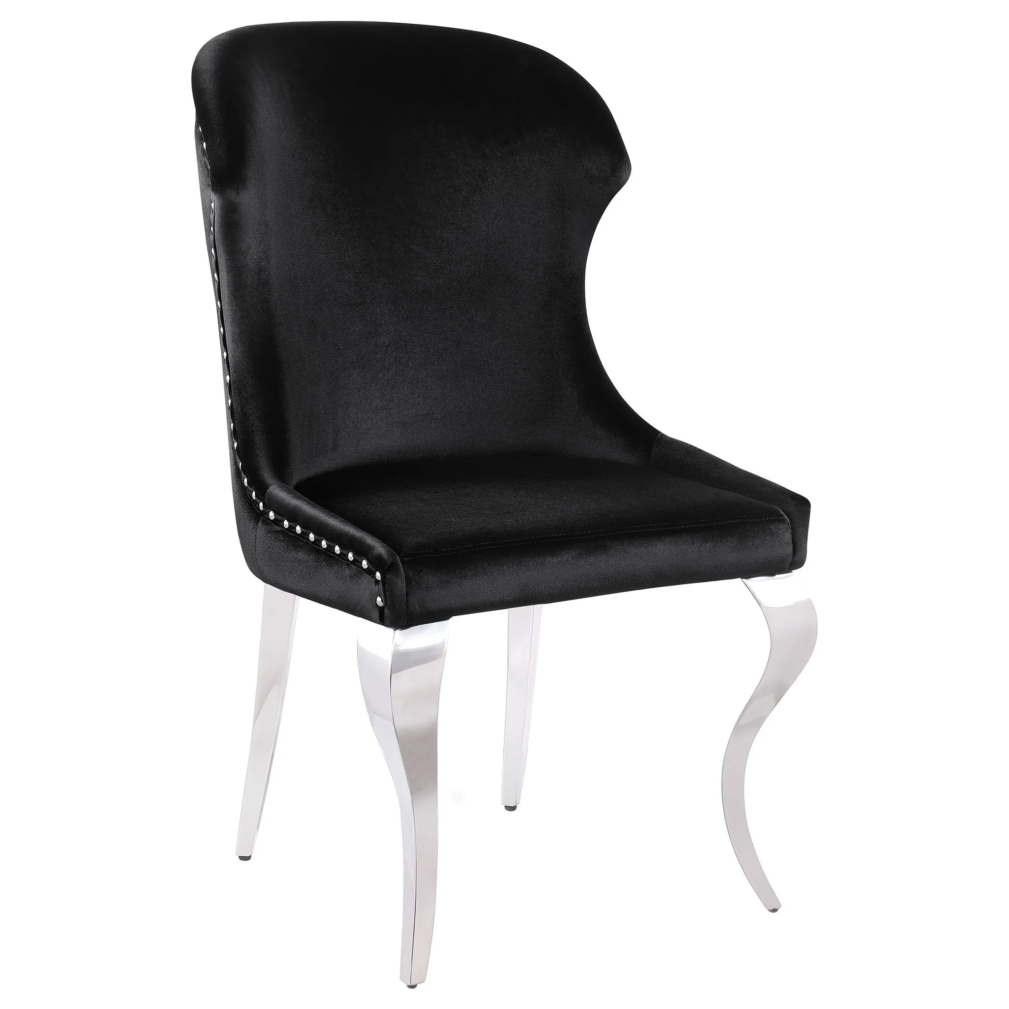 Cheyanne Upholstered Dining Side Chair Black (Set of 2) - Image 3