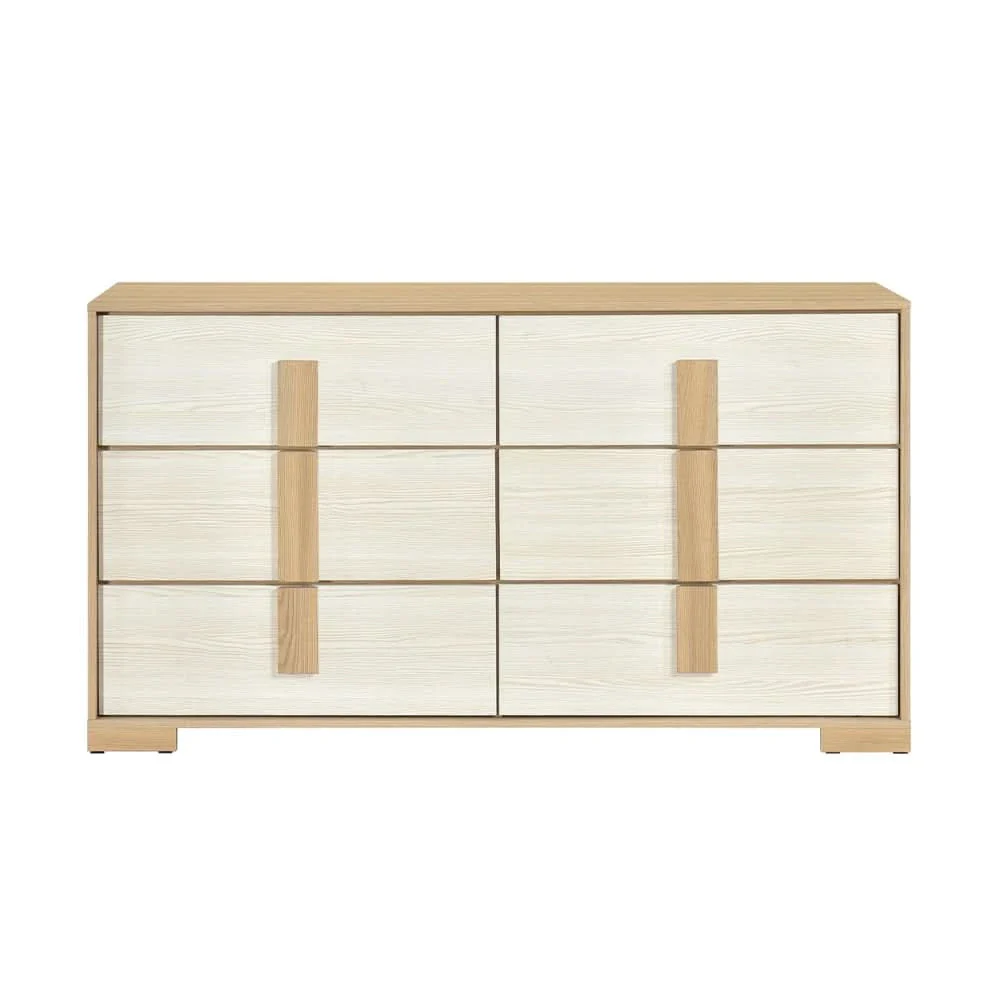 City Avenue Two-Tone Contemporary Youth 5-Piece Bedroom Set with Natural Wood Grain Finish (Twin/Full) - Image 6