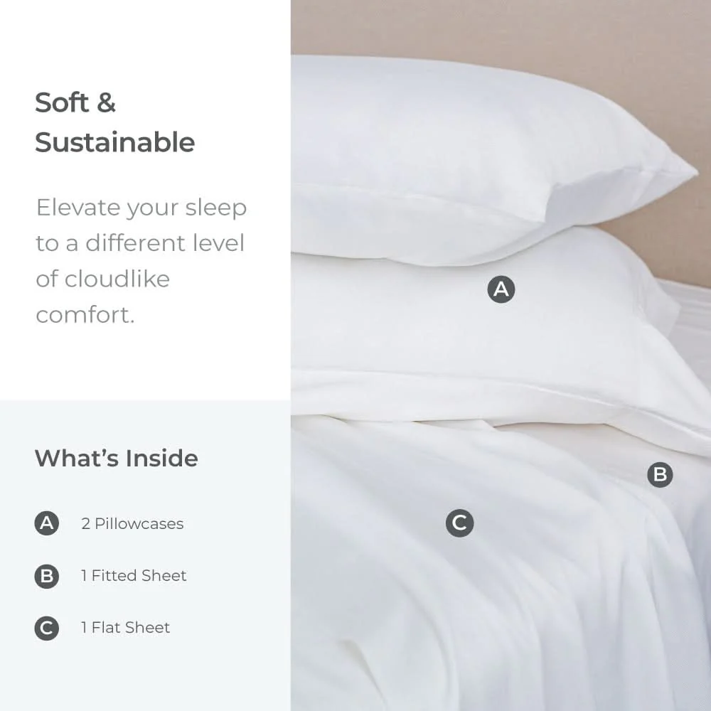 Classic Luxury Bamboo Bed Sheet Set - Image 2