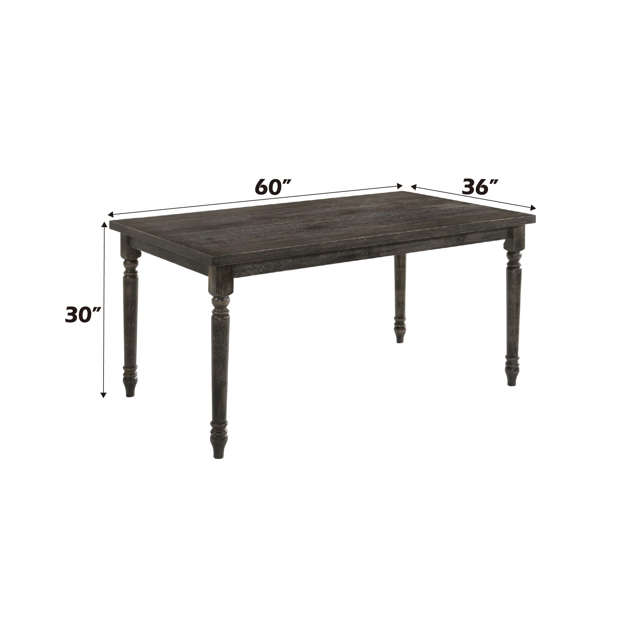 Claudia II - Weathered 7 Pieces Dining Room Set - Gray - Image 2