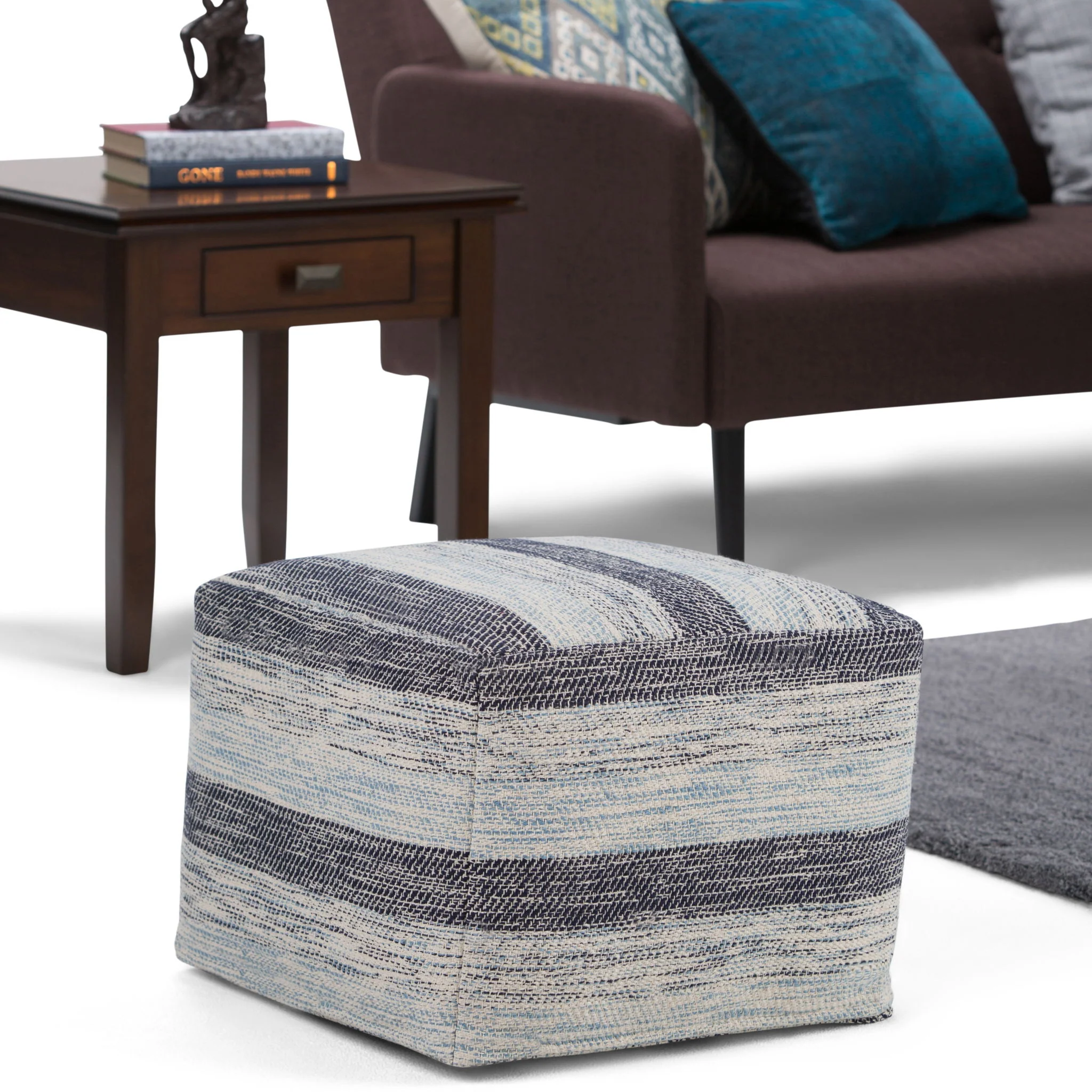 Clay - Square Pouf, Upholstered - Image 14