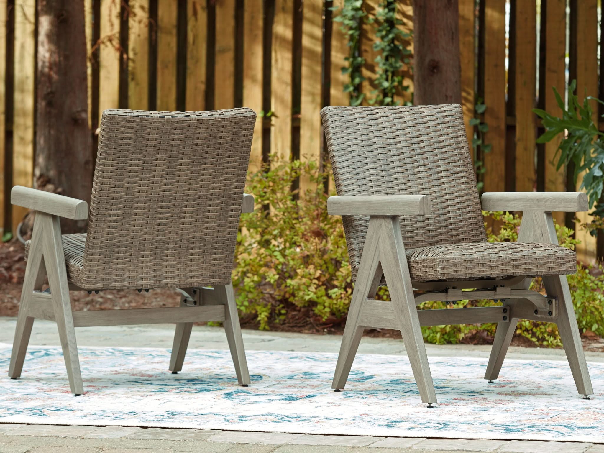 Cliff Trails - Rocking Arm Chair (Set of 2) - Beige - Image 4