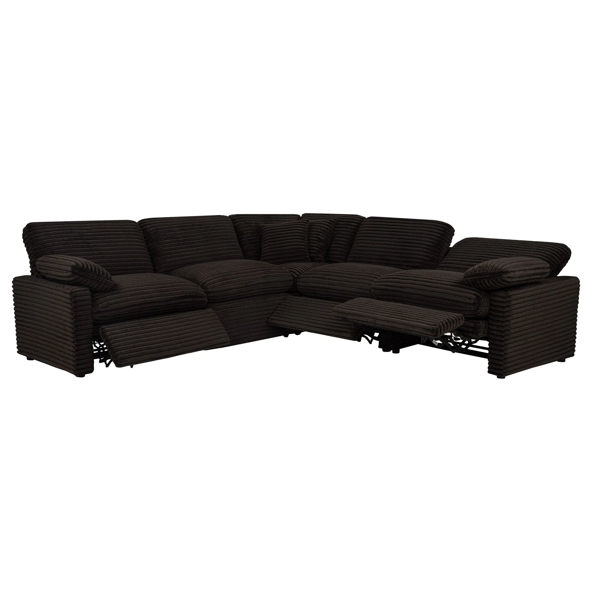 Collins 5-piece Modular Power Reclining Sectional Chocolate Brown - Image 3