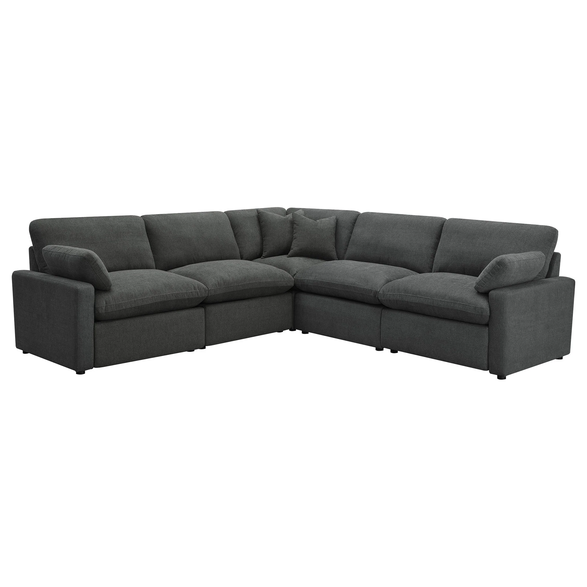 Collins 5-piece Modular Power Reclining Sectional Dark Grey