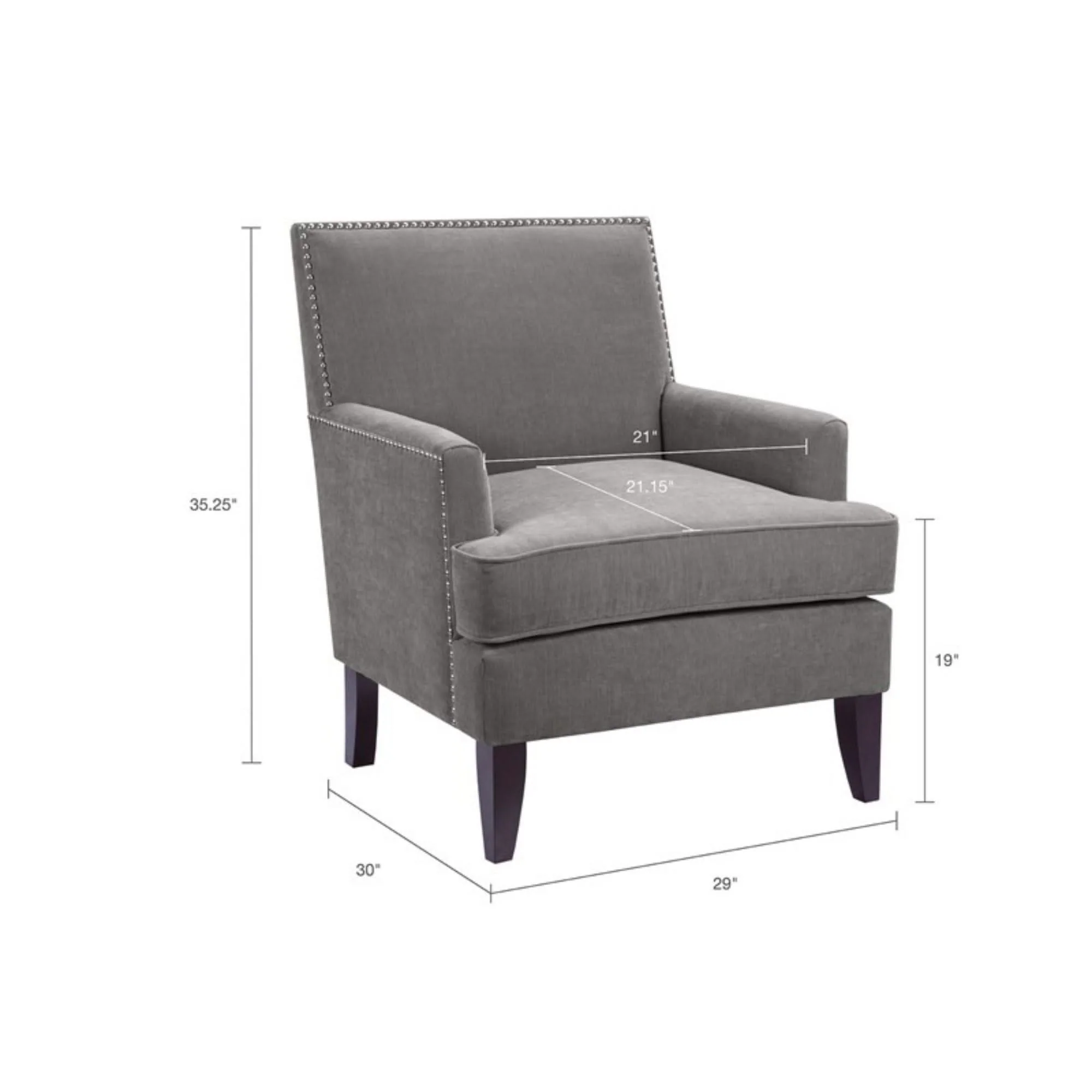 Colton - Track Arm Club Chair With Nailhead Trim - Image 4