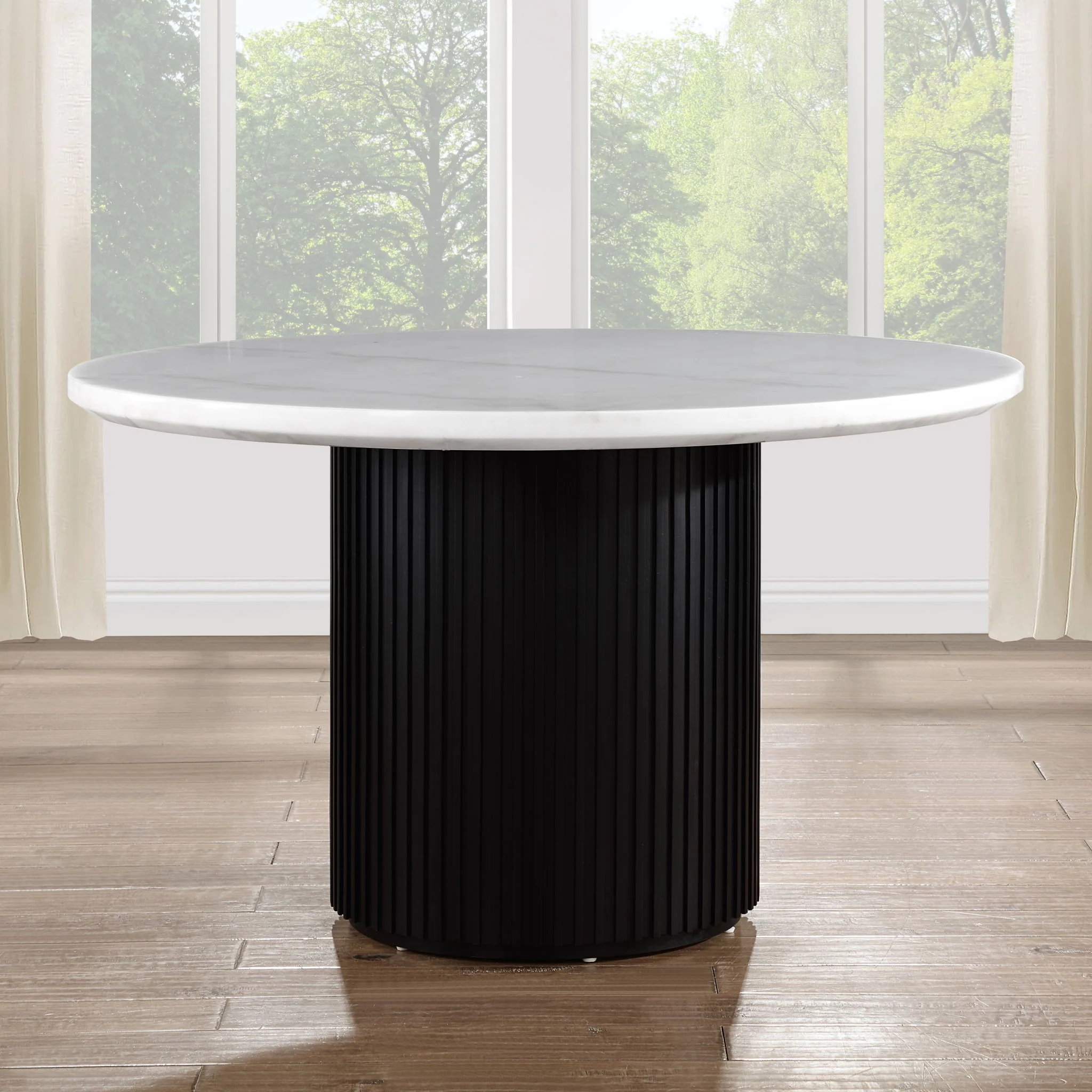 Colvin - Round Dining Table With Marble Top - Image 3