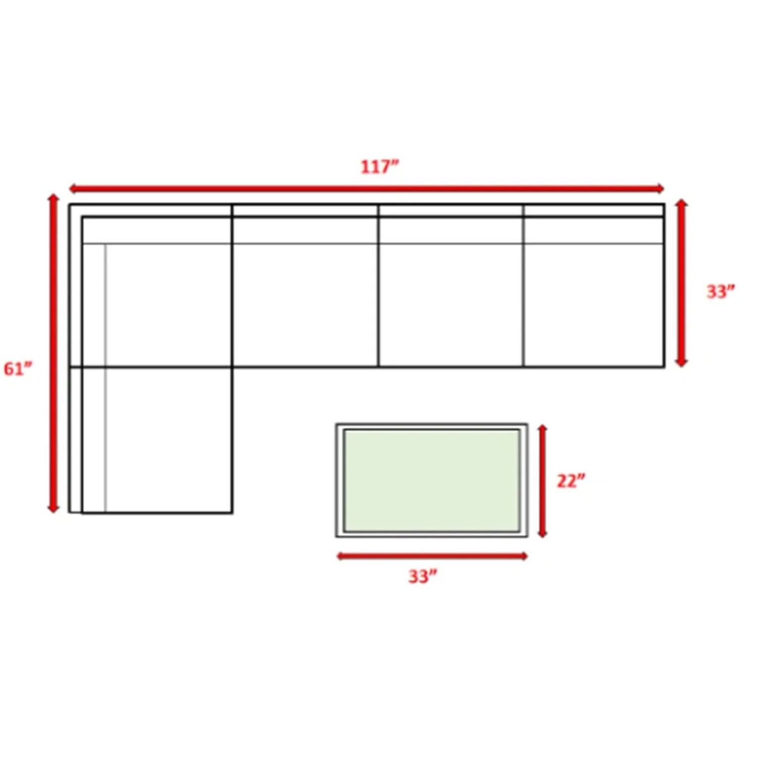 Comfortable Modern Patio Rattan Sectional Set With Cushions - Image 70