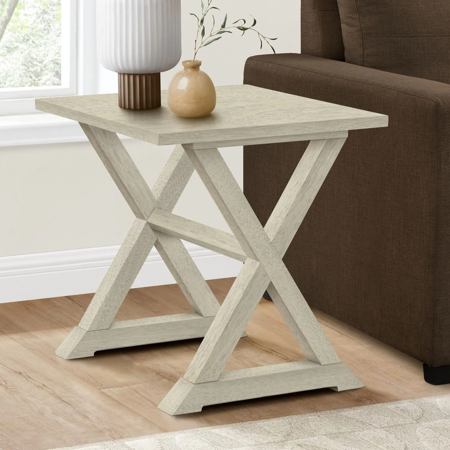 Compact Accent End Table, Square, Transitional - Image 10
