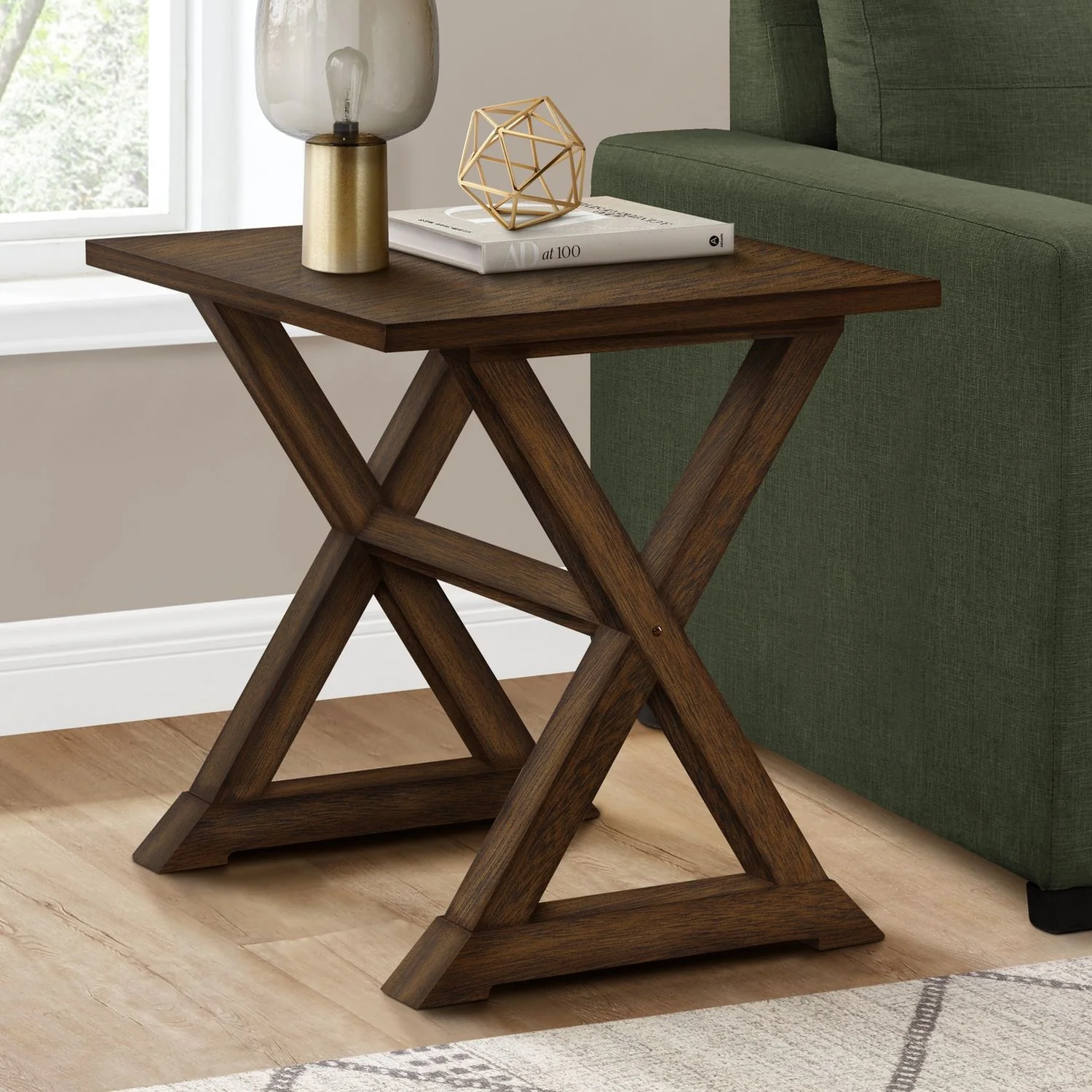 Compact Accent End Table, Square, Transitional - Image 6