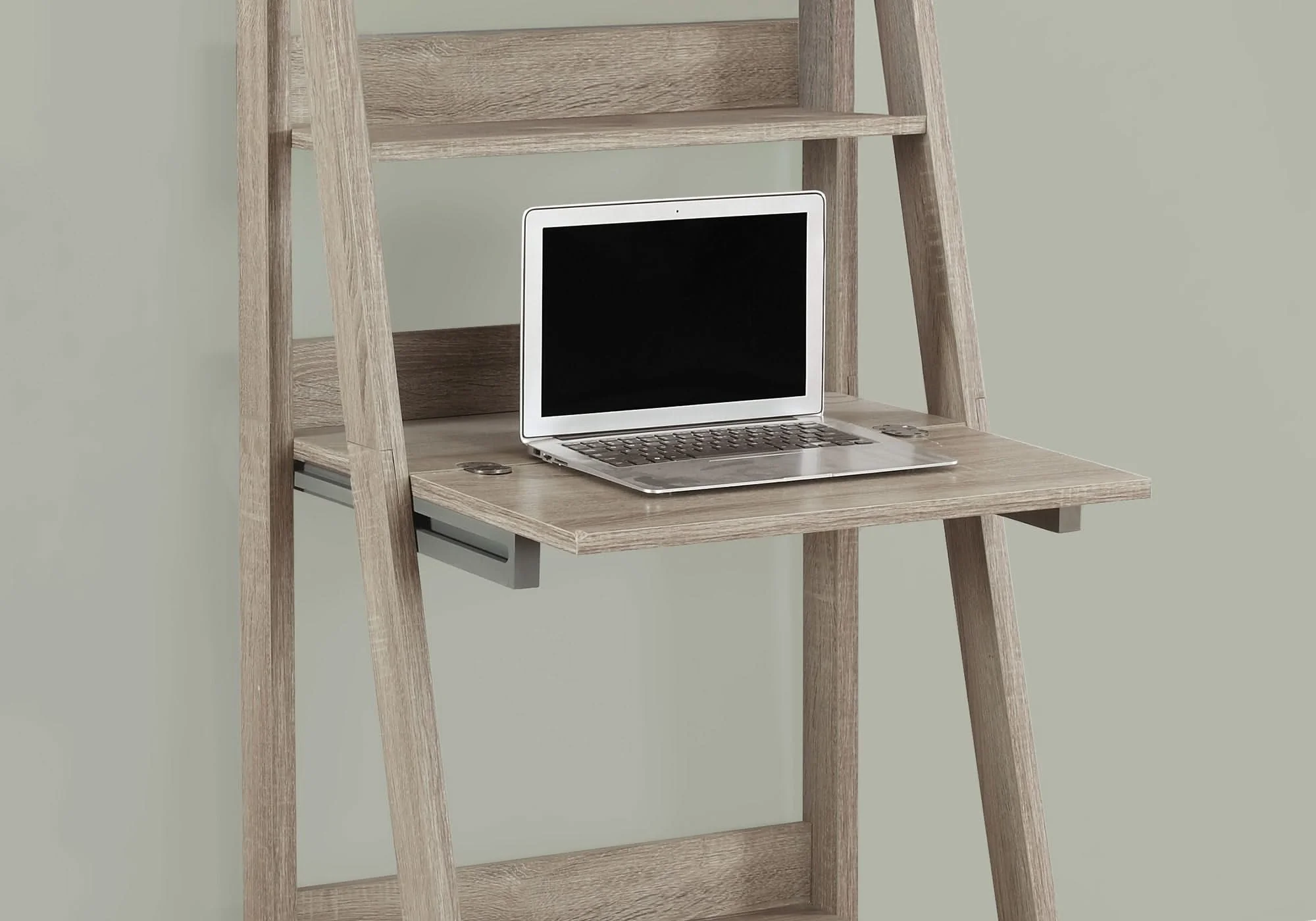 Computer Desk For Home Office, Laptop, Leaning, Storage Shelves - Image 5