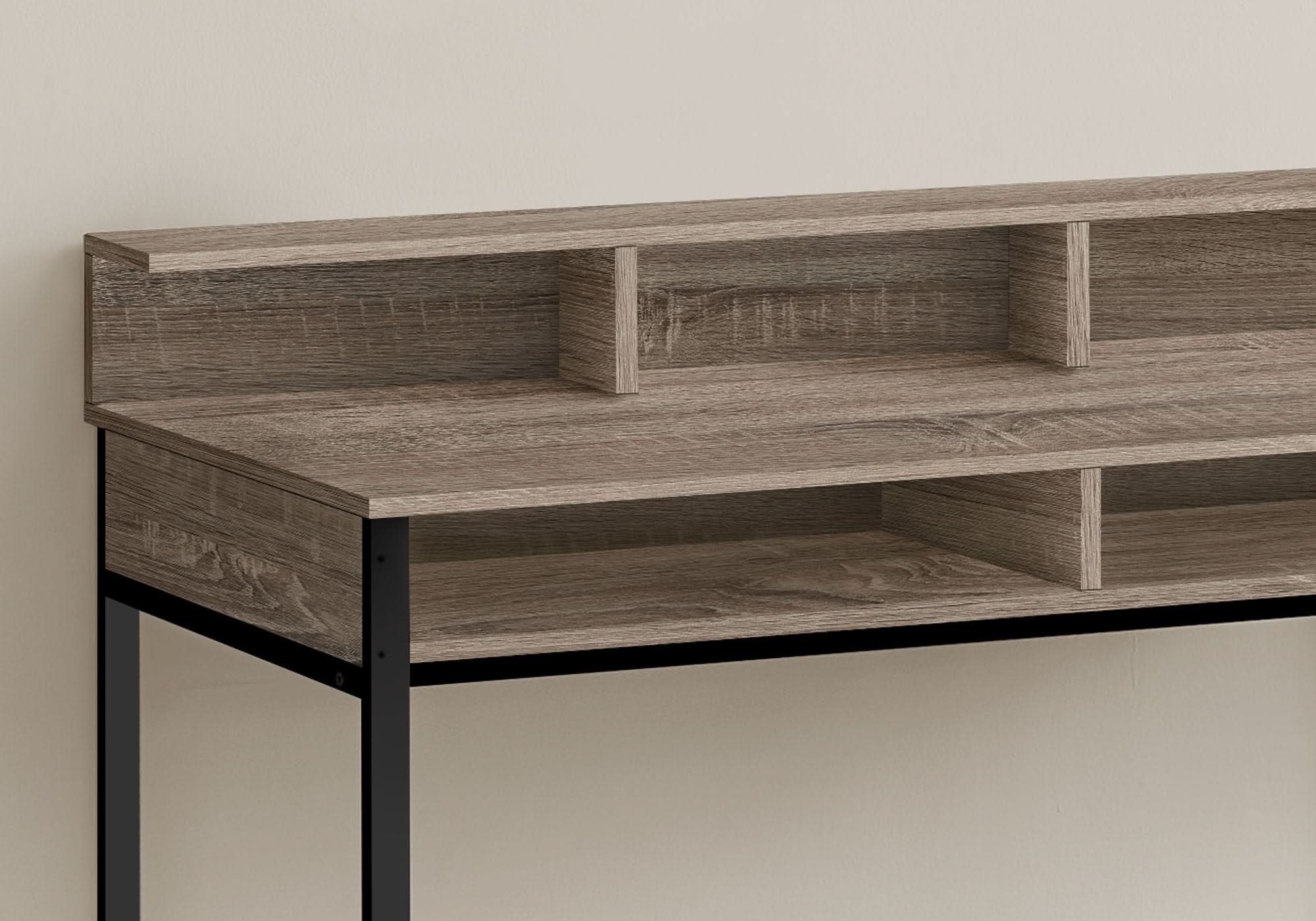 Computer Desk For Home Office, Standing, Storage Shelves, Laptop, Contemporary & Modern - Image 9