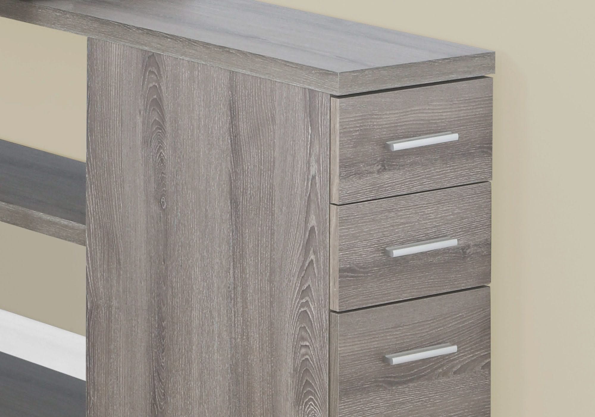 Computer Desk, Home Office, Corner, Left, Right Set - Up, Storage Drawers, L Shape, Laptop, And Contemporary & Modern - Image 6