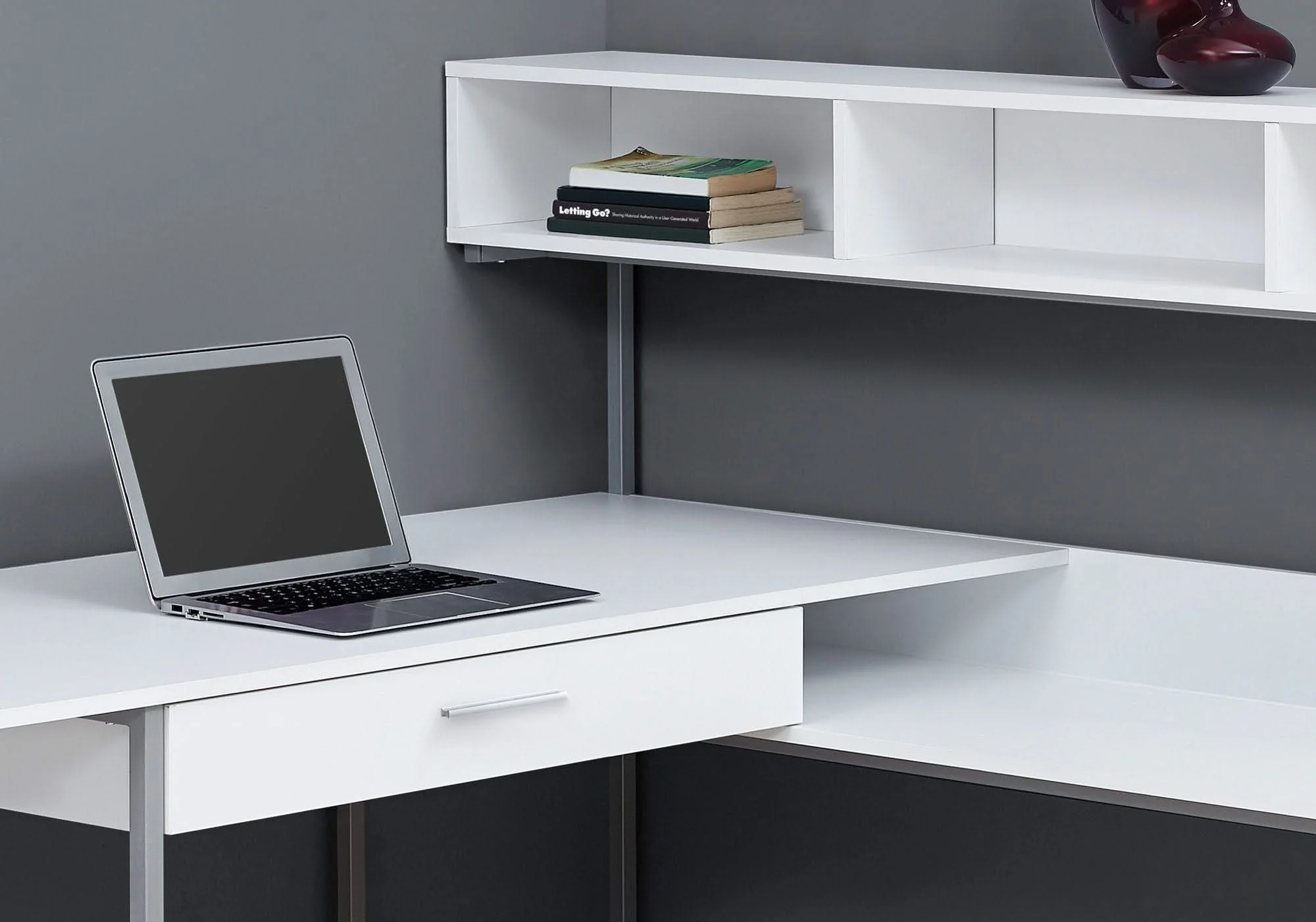 Computer Desk, Home Office, Corner, Storage Drawers, L Shape, Laptop, Contemporary & Modern - Image 8