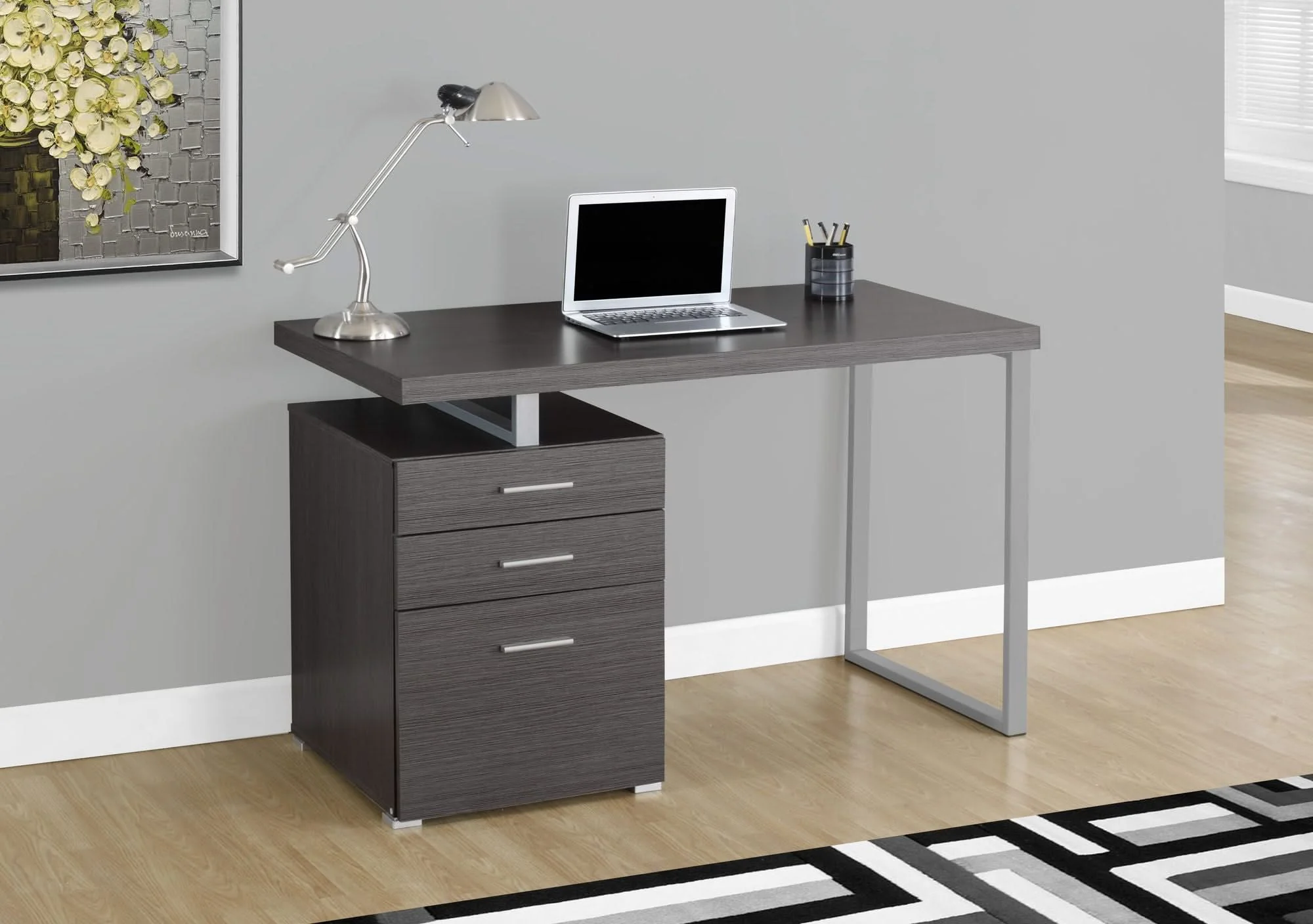 Computer Desk Left Right Set-Up Storage Drawers For Home Office - Image 7