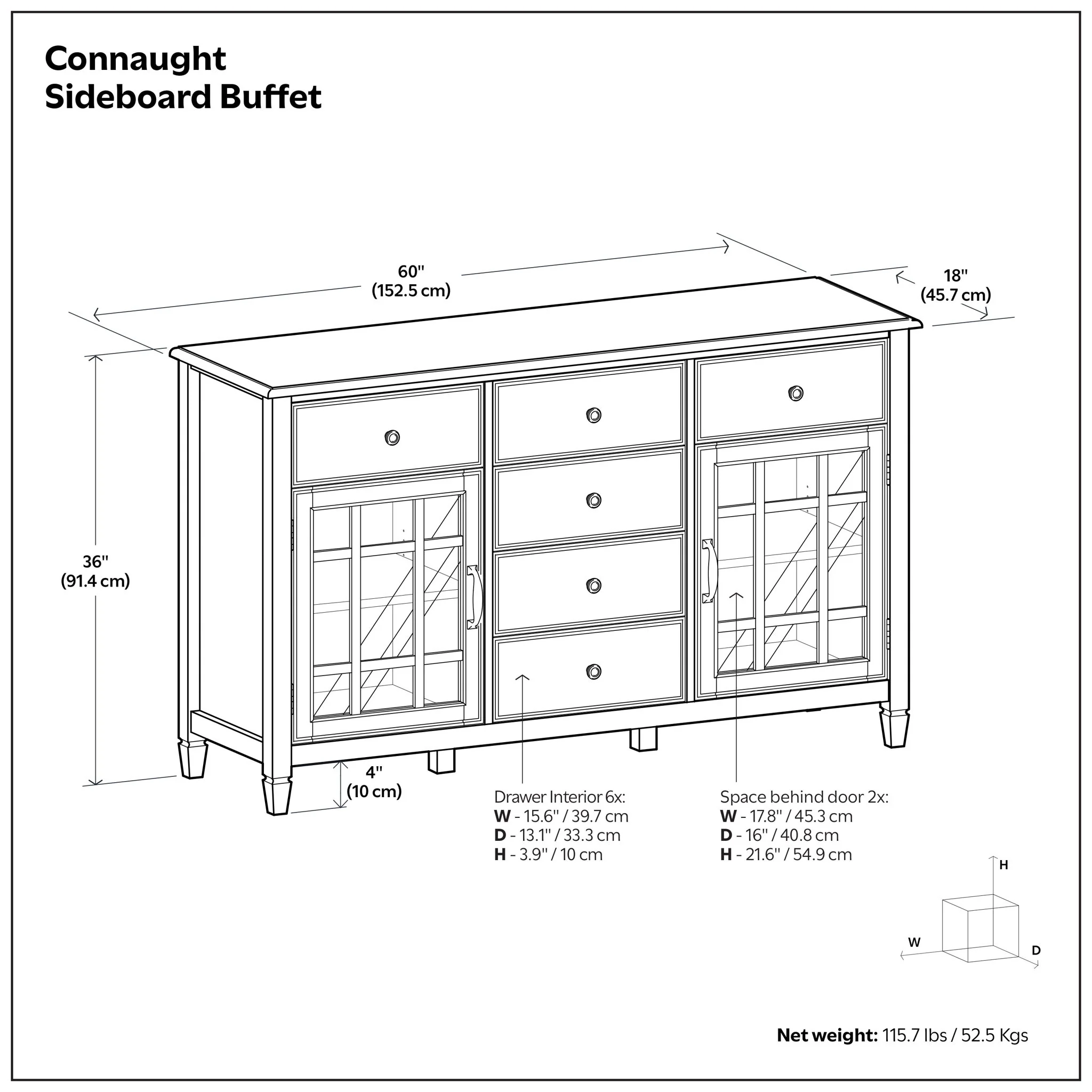 Connaught - Sideboard Buffet - Image 4