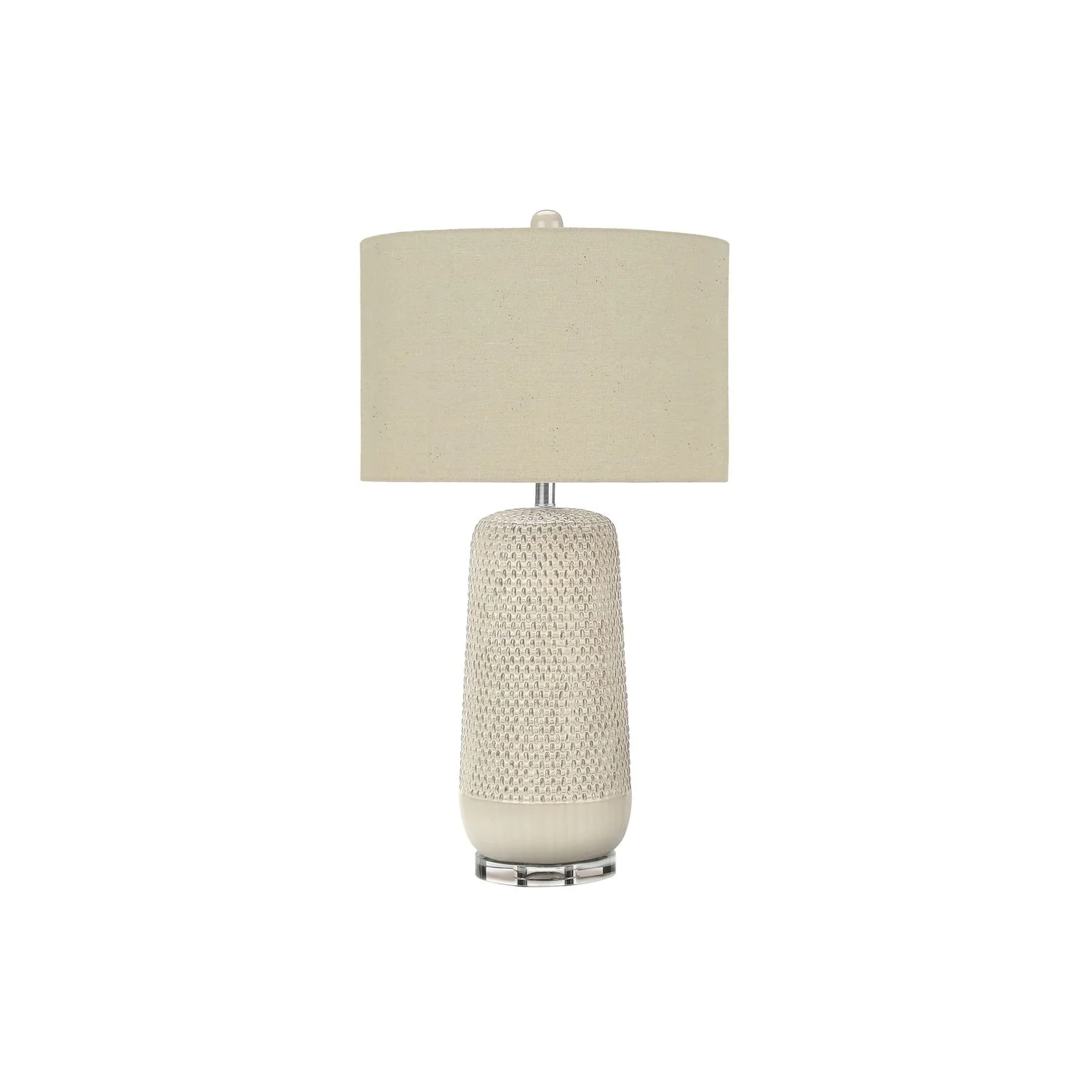 Contemporary Lighting, Table Lamp, Ceramic, Resin - Cream