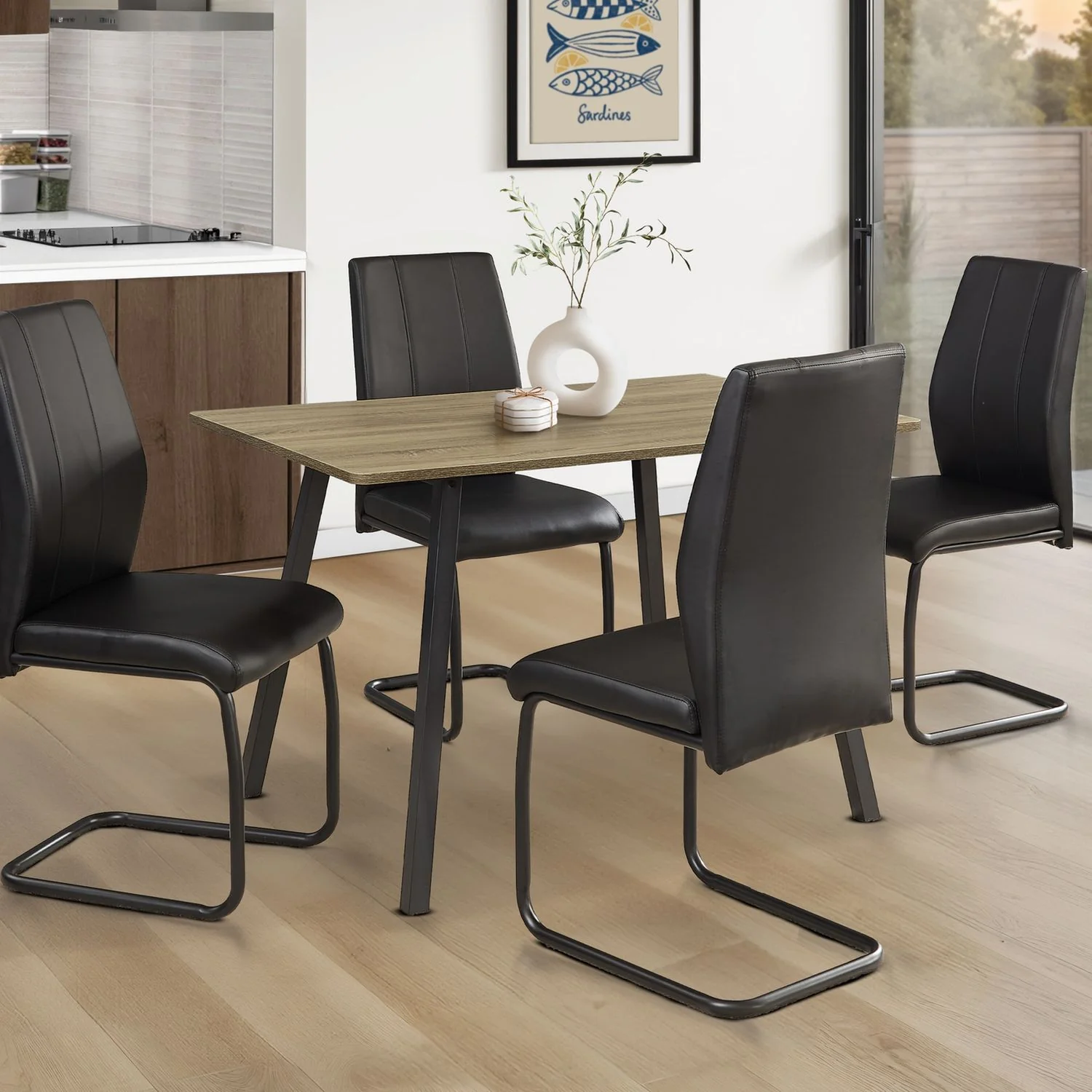 Contemporary Rectangular Dining Table - Image 8
