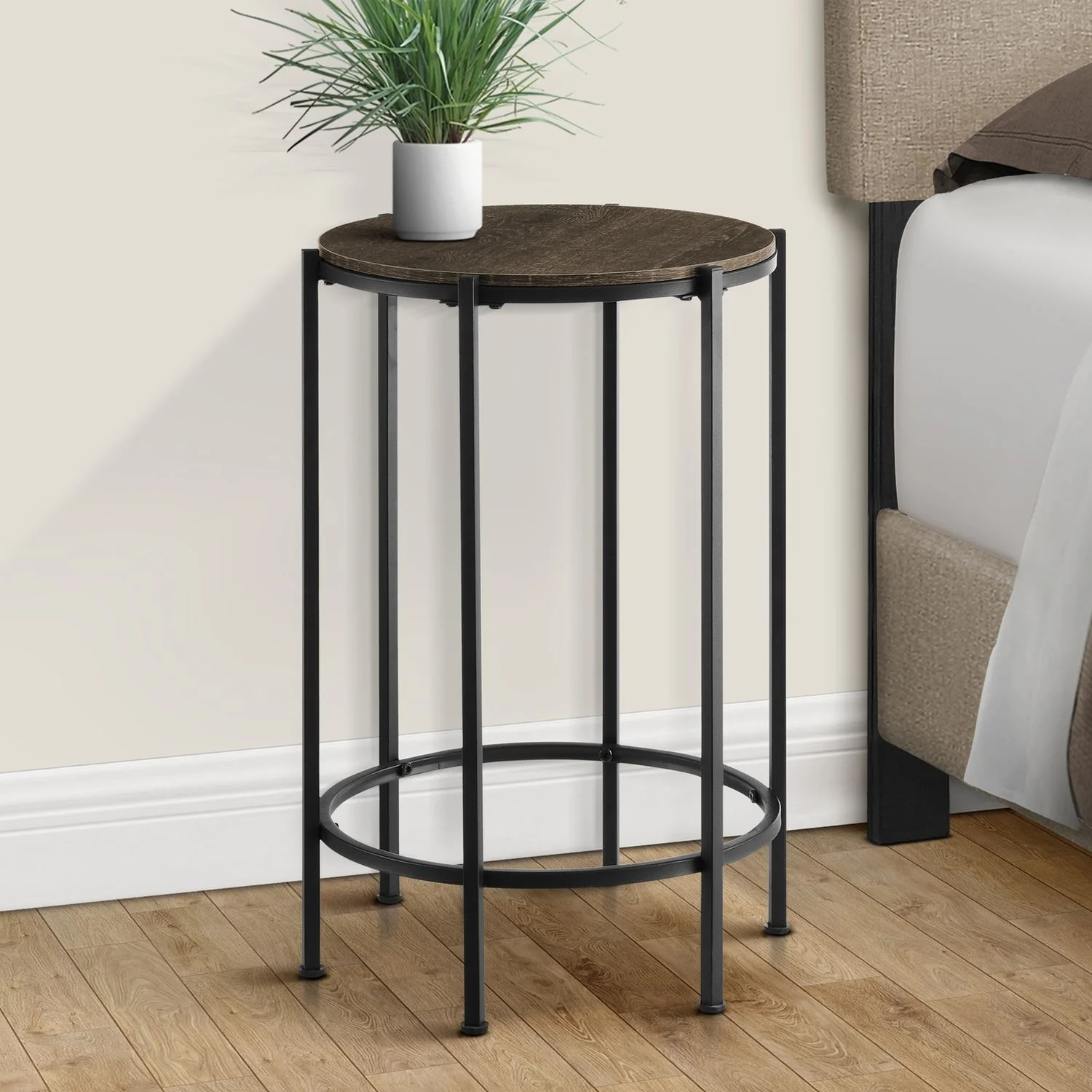 Contemporary Round Accent Table For Living Room - Image 8