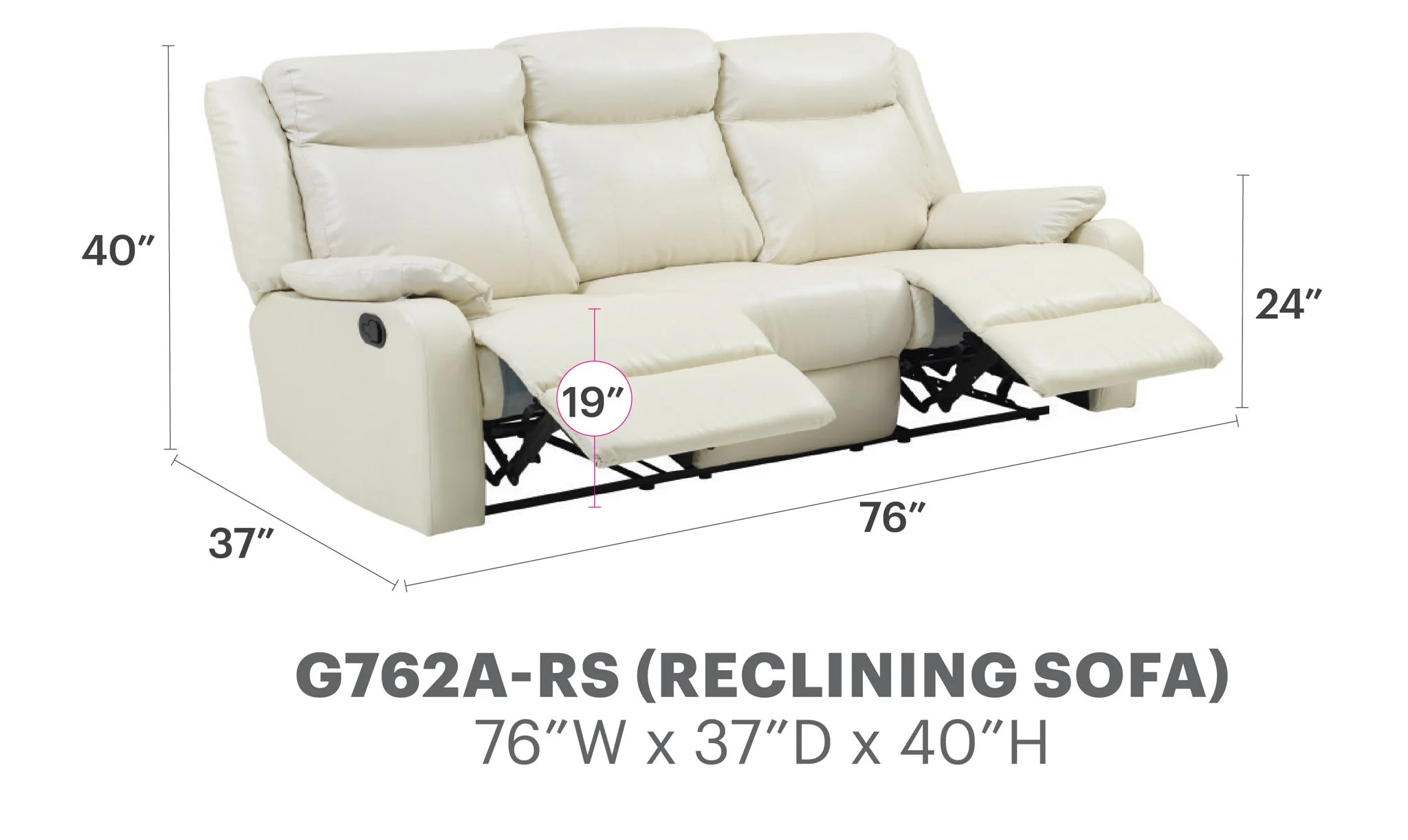 Contemporary Three Seater Sofa - Image 8