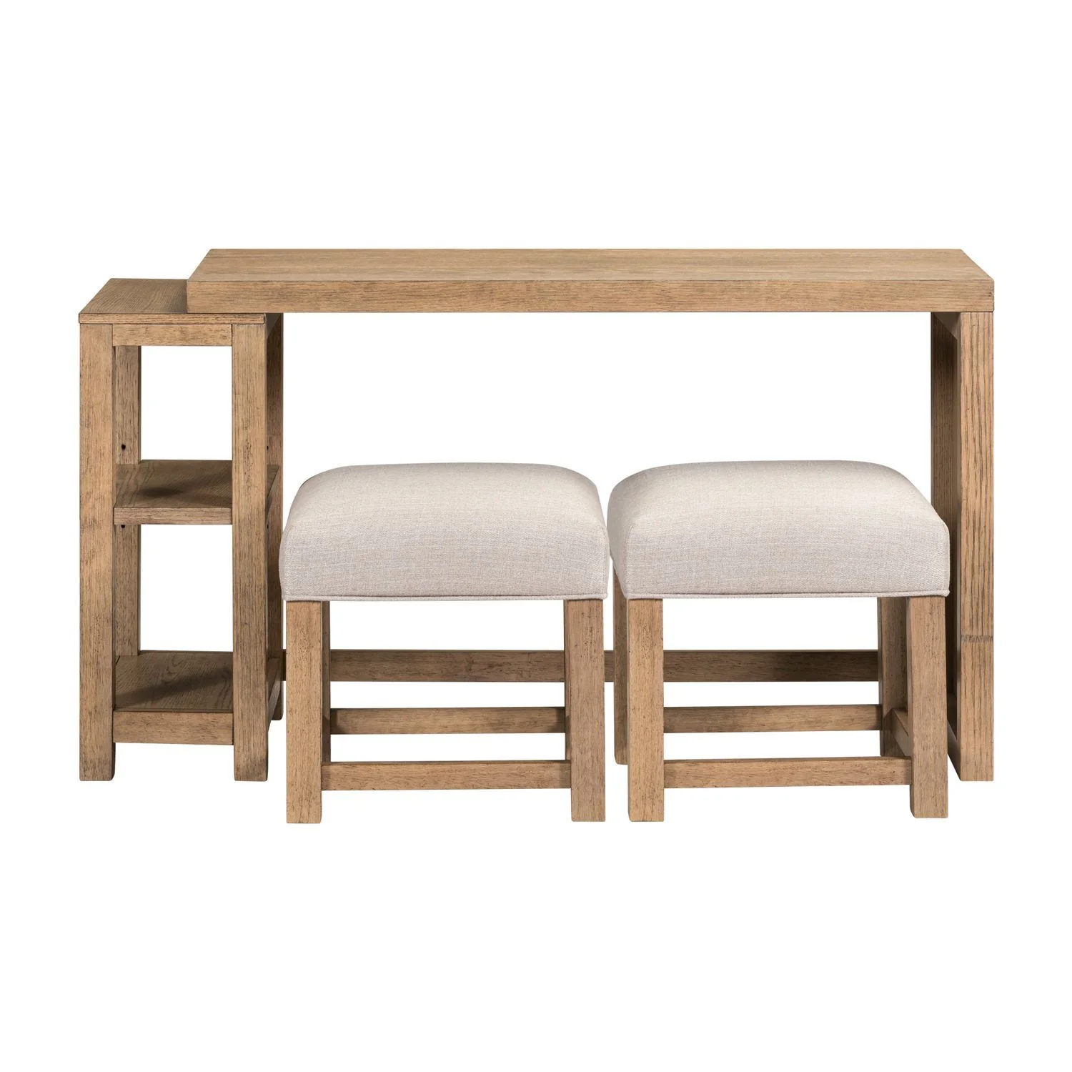 Corso - 3 Piece Console Set - Natural & Concrete - Image 2