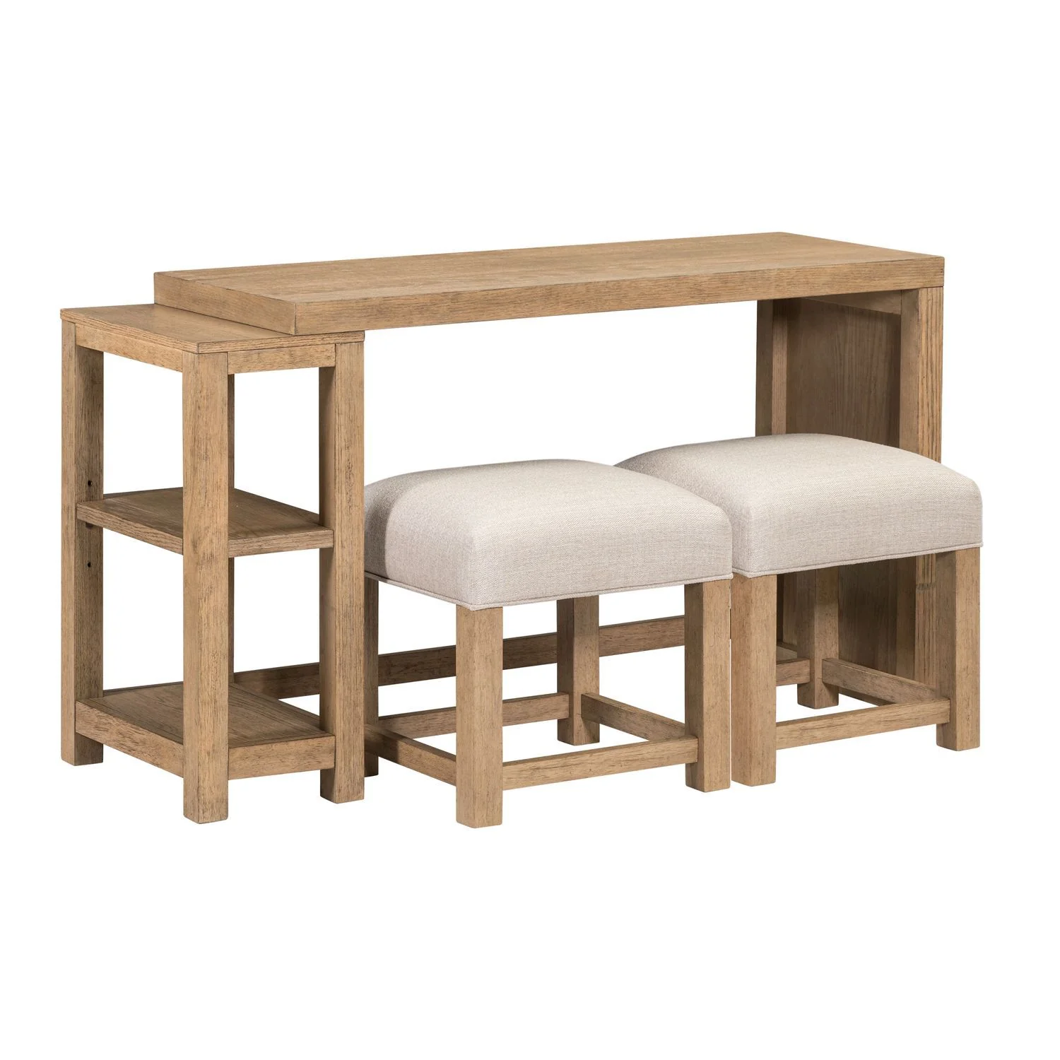 Corso - 3 Piece Console Set - Natural & Concrete - Image 4