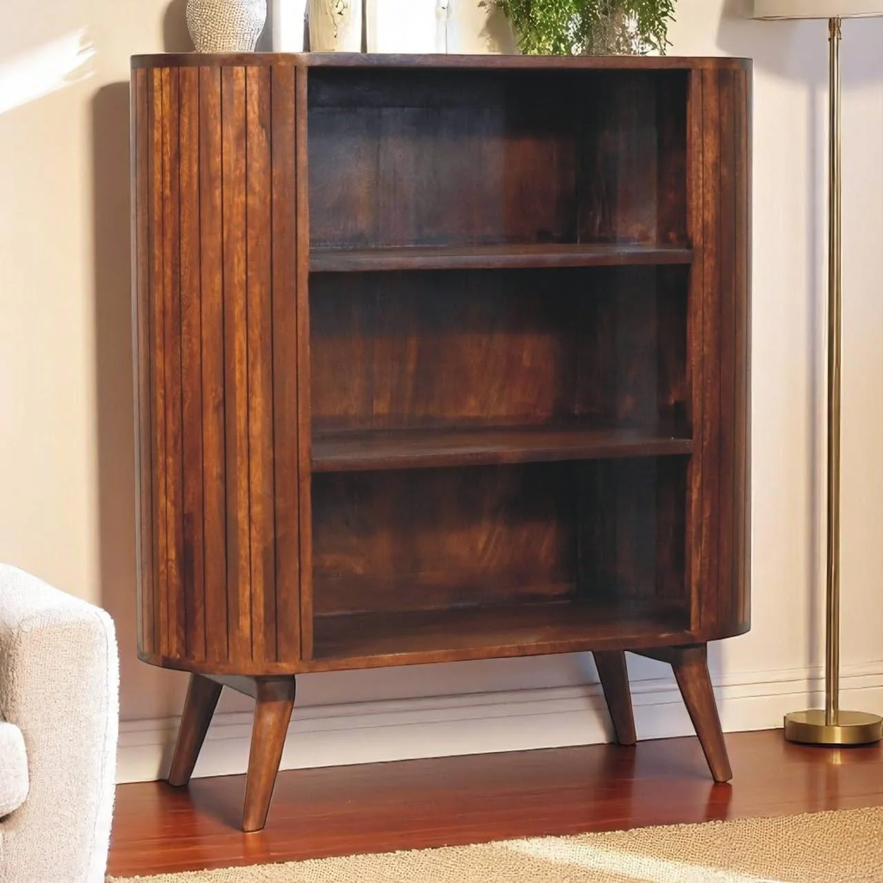 Cortez - Open Cabinet - Brown