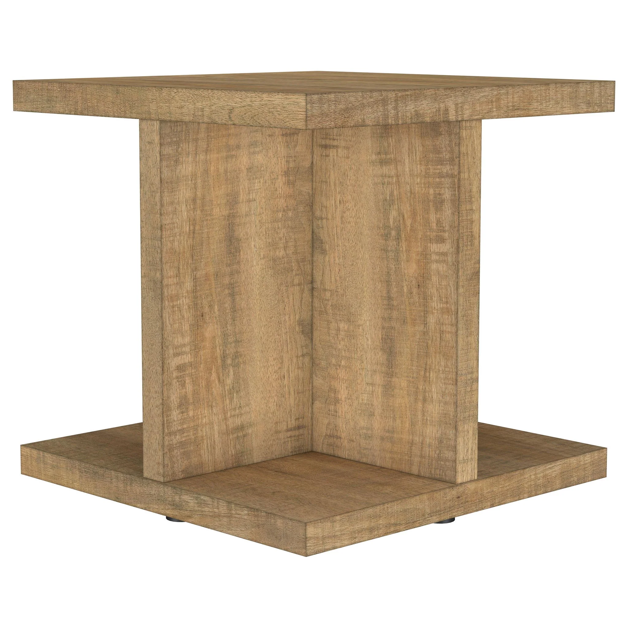 Cortona Square Engineered Wood End Side Table Mango - Image 2