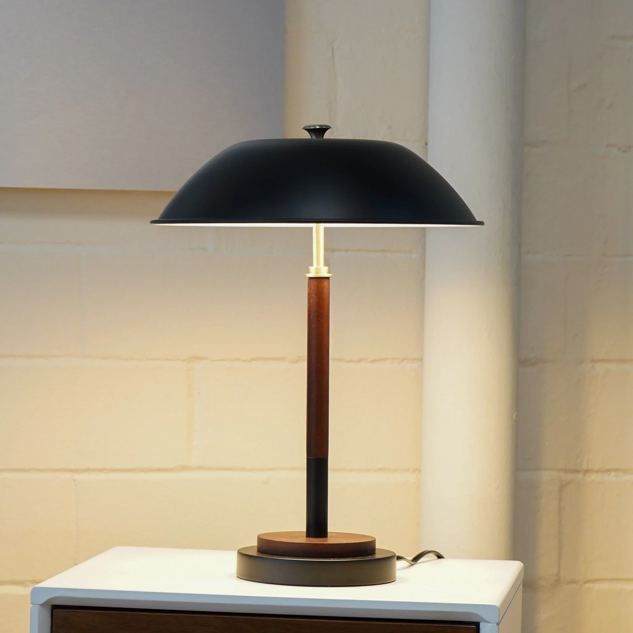 Cosmiclume - Umbrella Shaped Table Lamp 110V - Black - Image 3