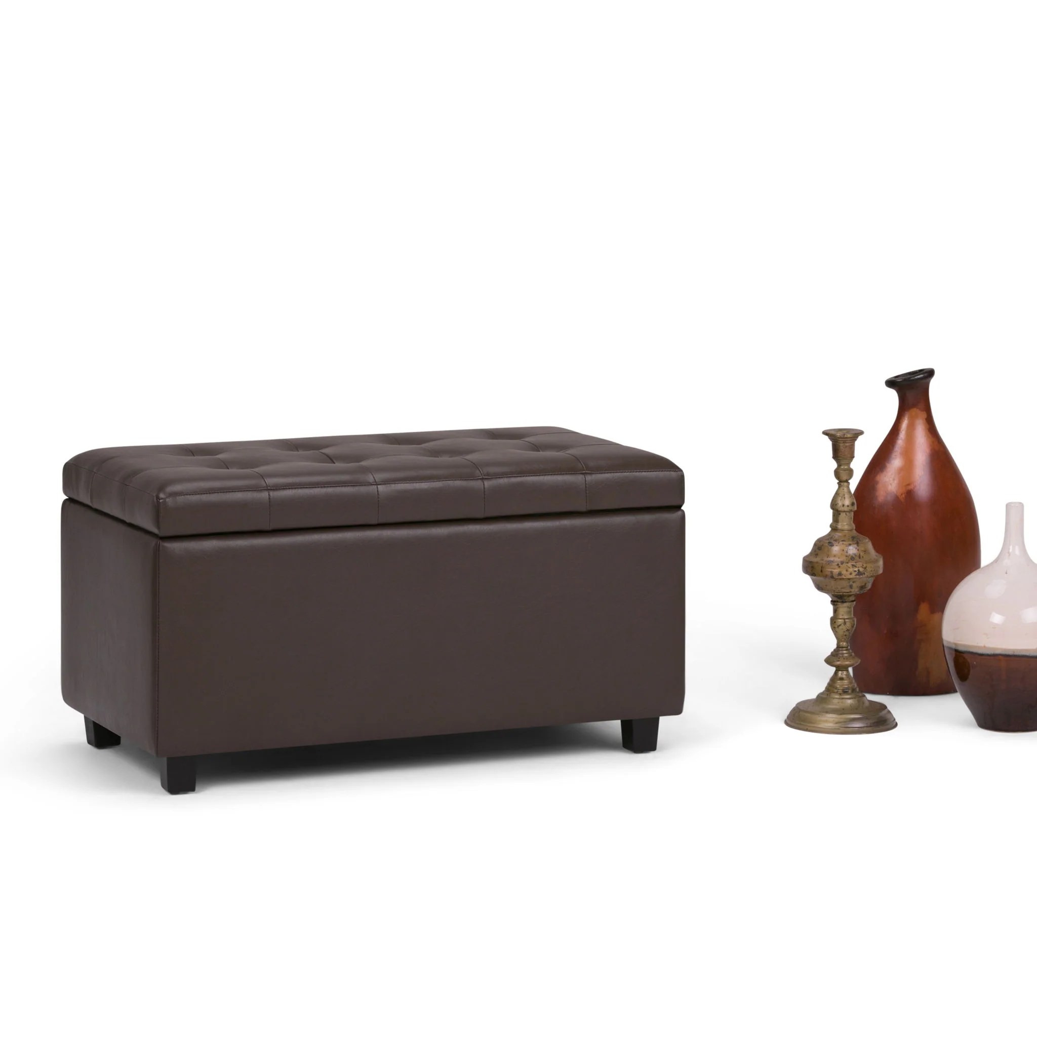Cosmopolitan - Storage Ottoman - Chocolate Brown - Image 2