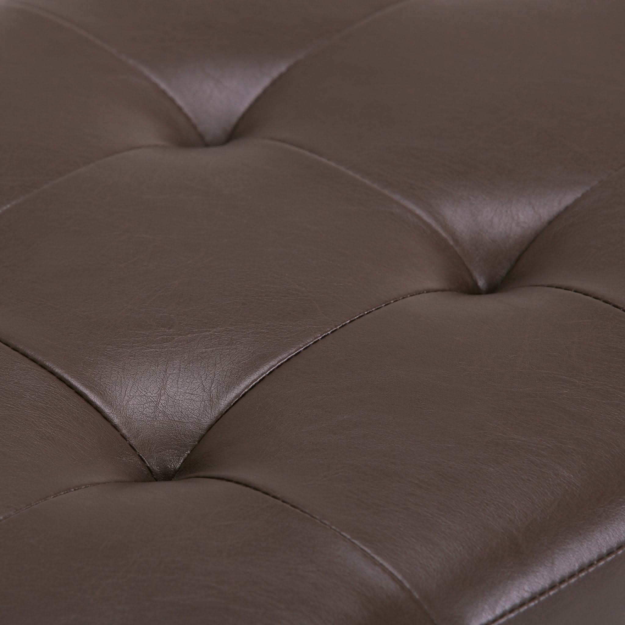Cosmopolitan - Storage Ottoman - Chocolate Brown - Image 3