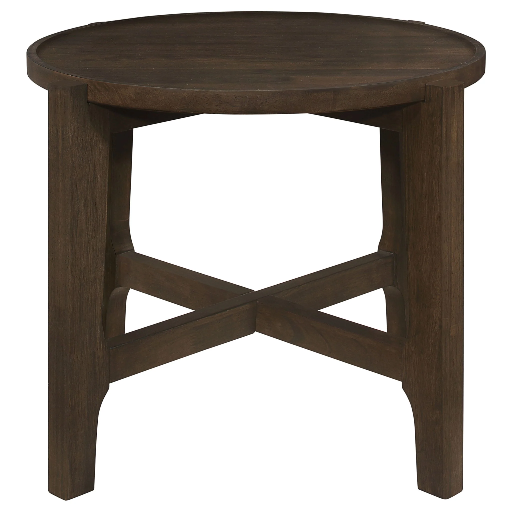 Cota 3-piece Solid Wood Coffee and End Table Set Dark Brown - Image 3