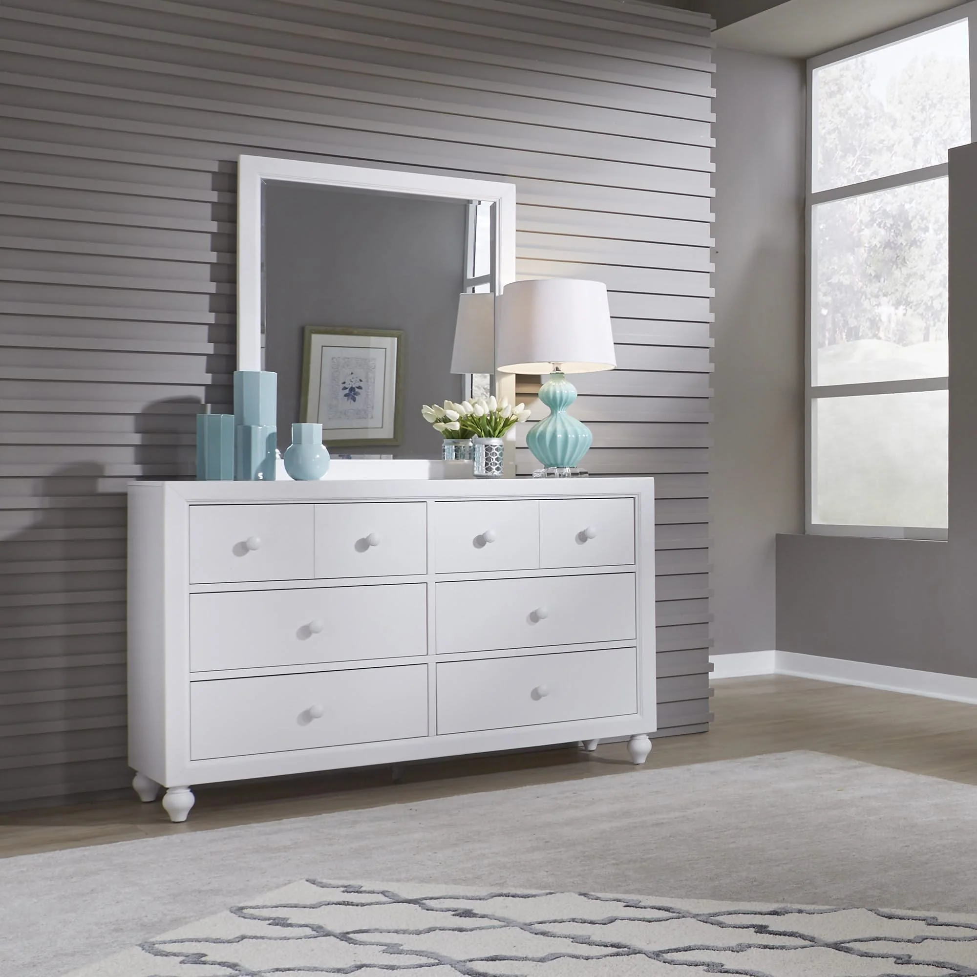Cottage View - Panel Bed, Dresser & Mirror - Image 7