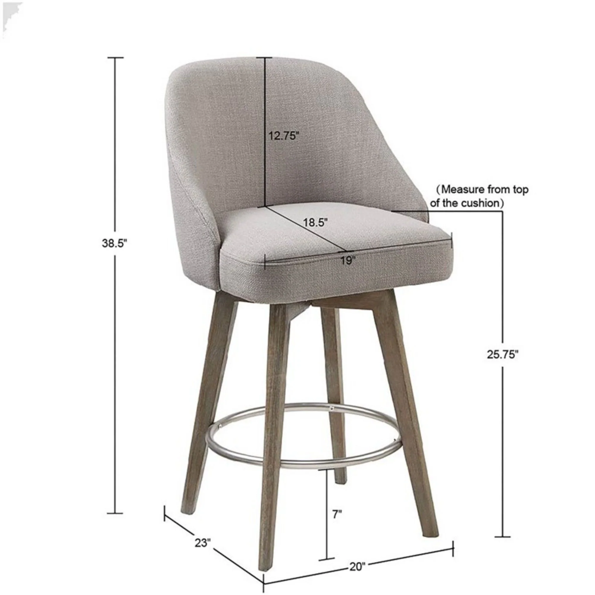 Counter Stool With Swivel Seat - Image 4