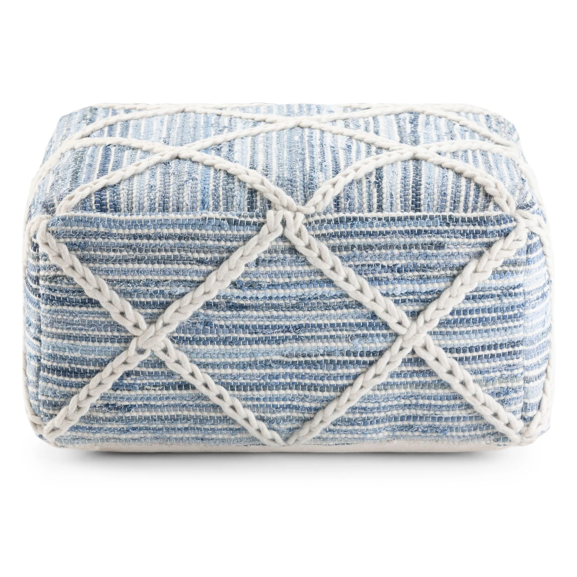 Cowan - Handcrafted Square Pouf - Image 2
