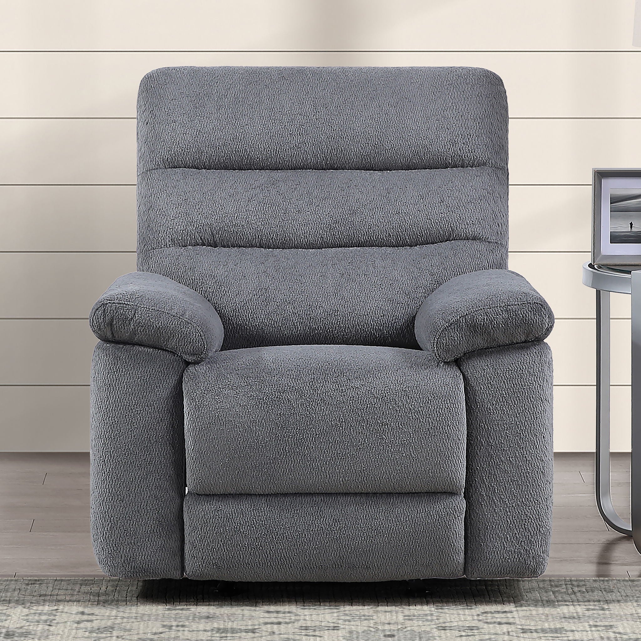 Cozy - Manual Recliner - Gray - Image 2