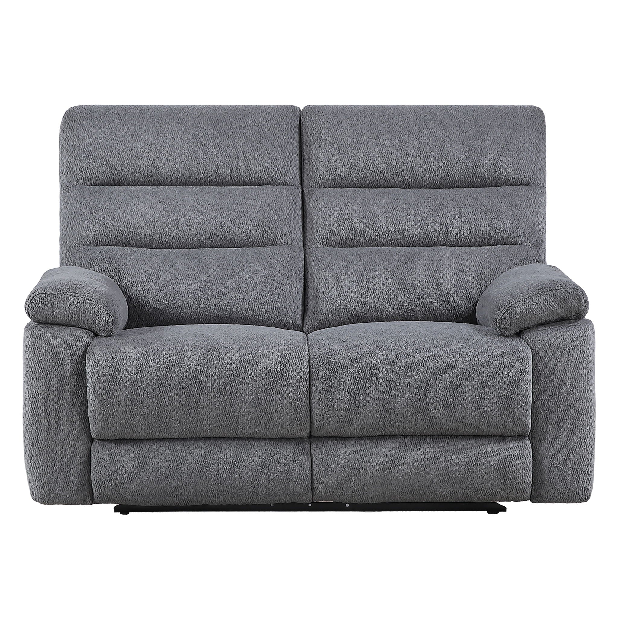 Cozy - Manual Recliner Loveseat - Gray - Image 3