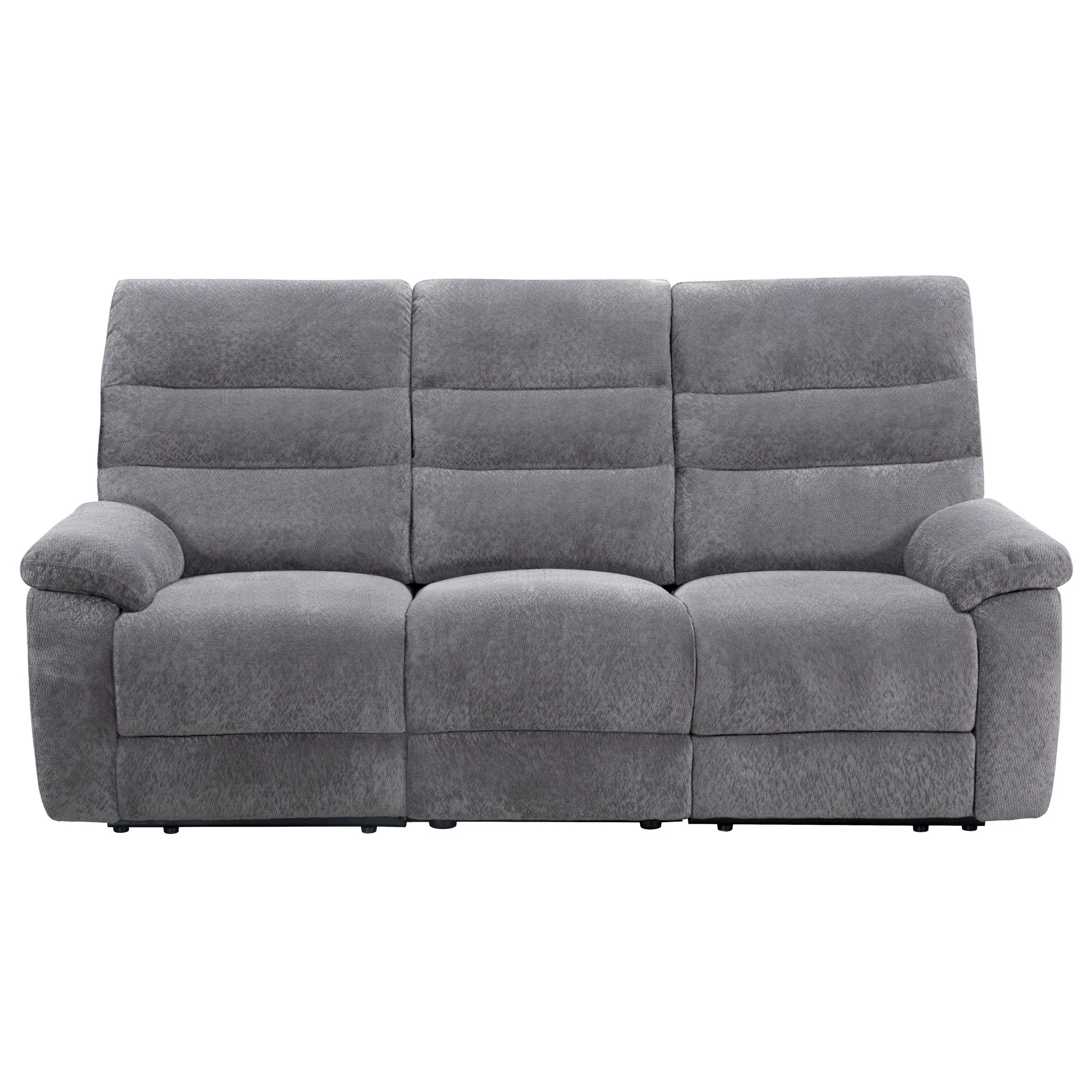 Cozy - Manual Recliner Sofa - Gray - Image 3